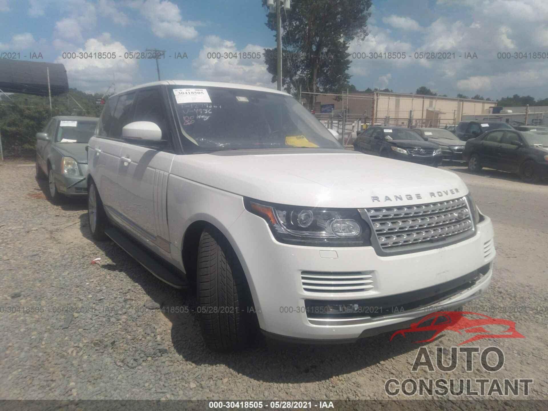 LAND ROVER RANGE ROVER 2016 - SALGS2KF7GA294936