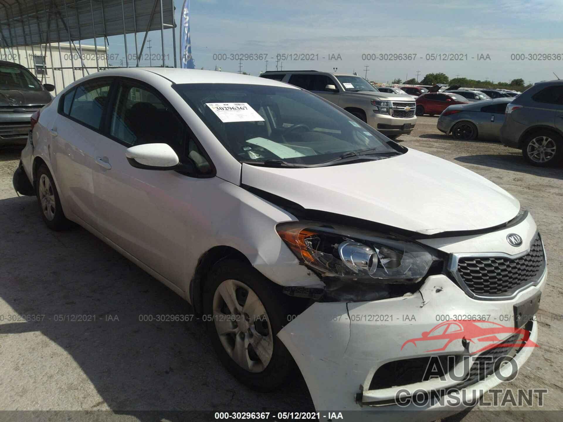 KIA FORTE 2016 - KNAFK4A64G5495974