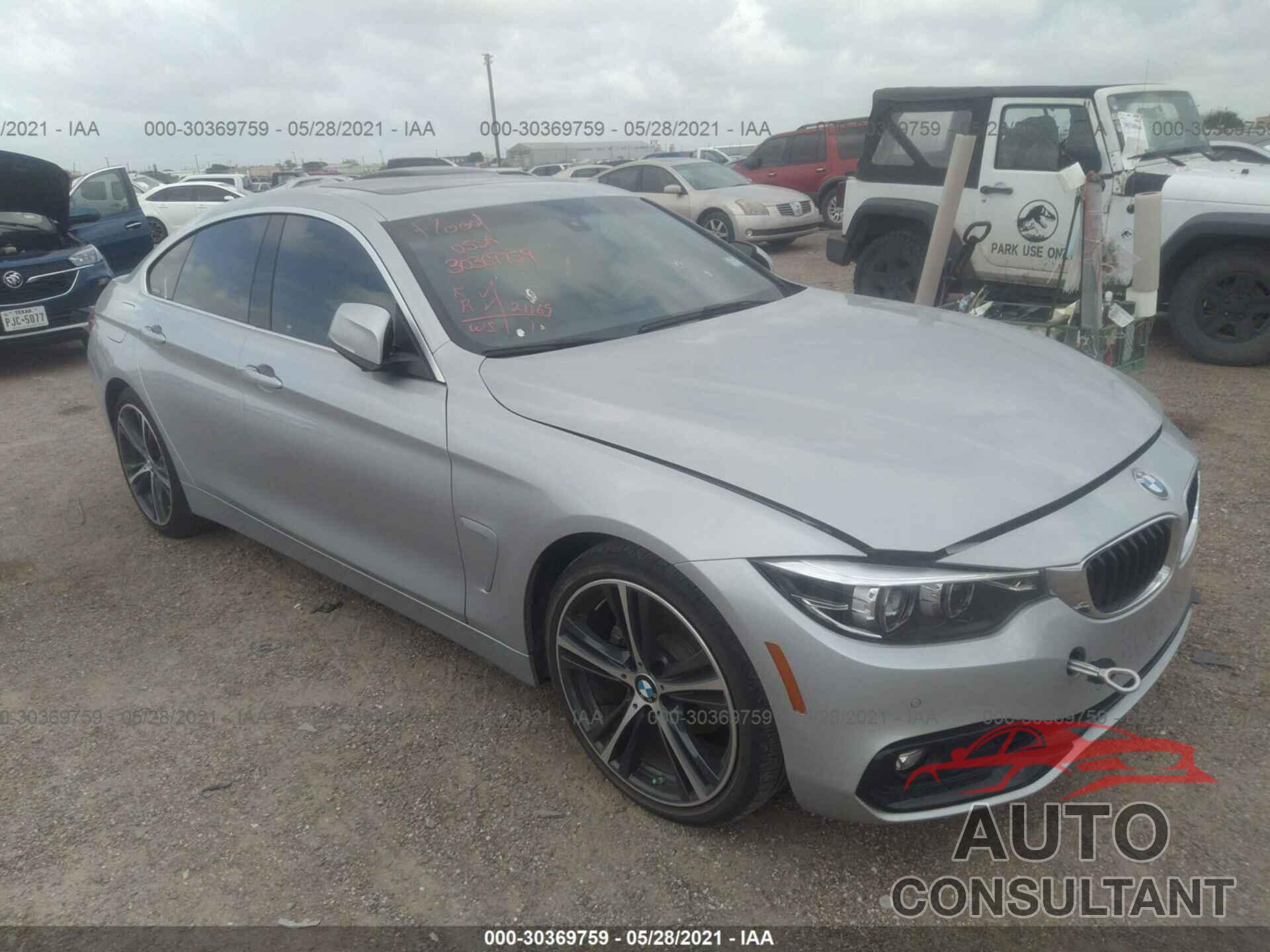 BMW 4 SERIES 2018 - WBA4J1C58JBG80750