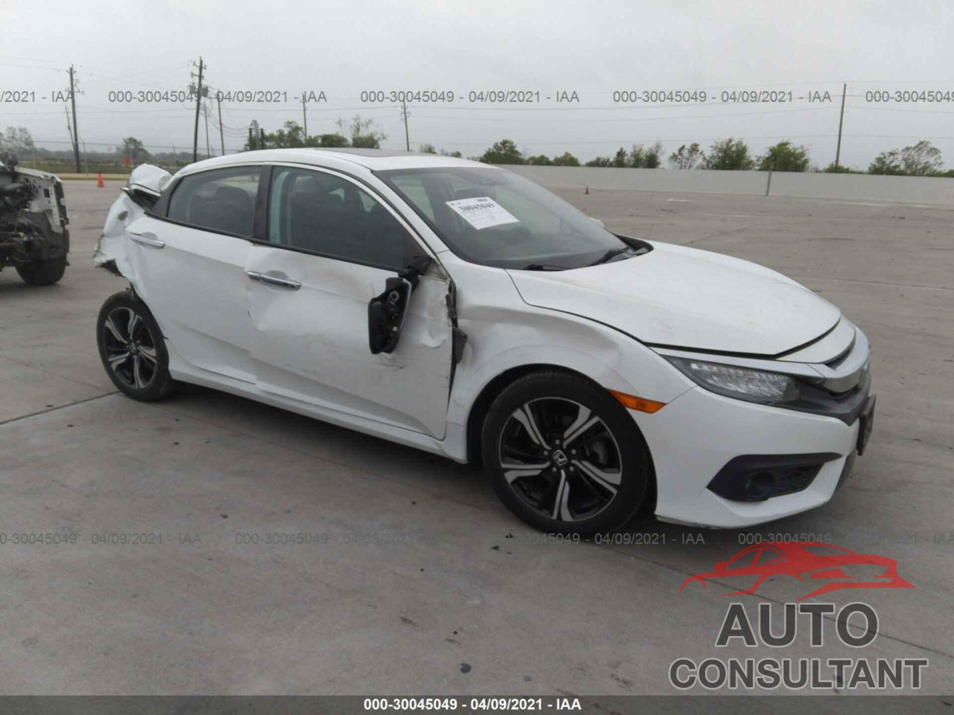 HONDA CIVIC SEDAN 2016 - 19XFC1F98GE042396