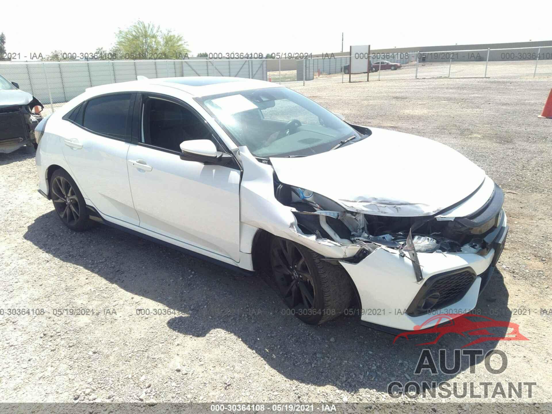 HONDA CIVIC HATCHBACK 2018 - SHHFK7H91JU408251