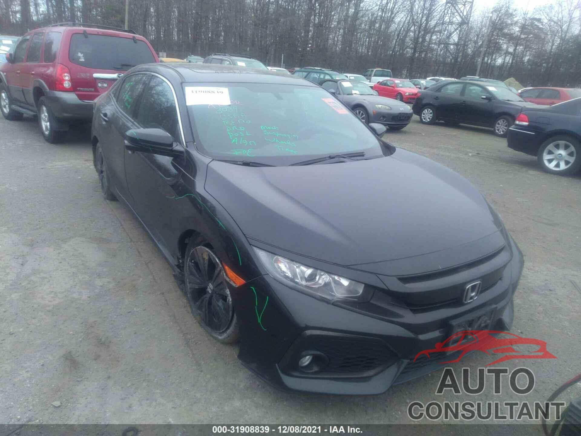 HONDA CIVIC HATCHBACK 2017 - SHHFK7H51HU408855