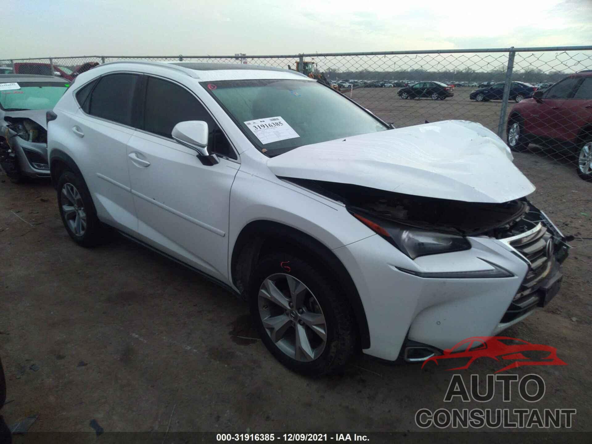 LEXUS NX 2017 - JTJYARBZ5H2057534