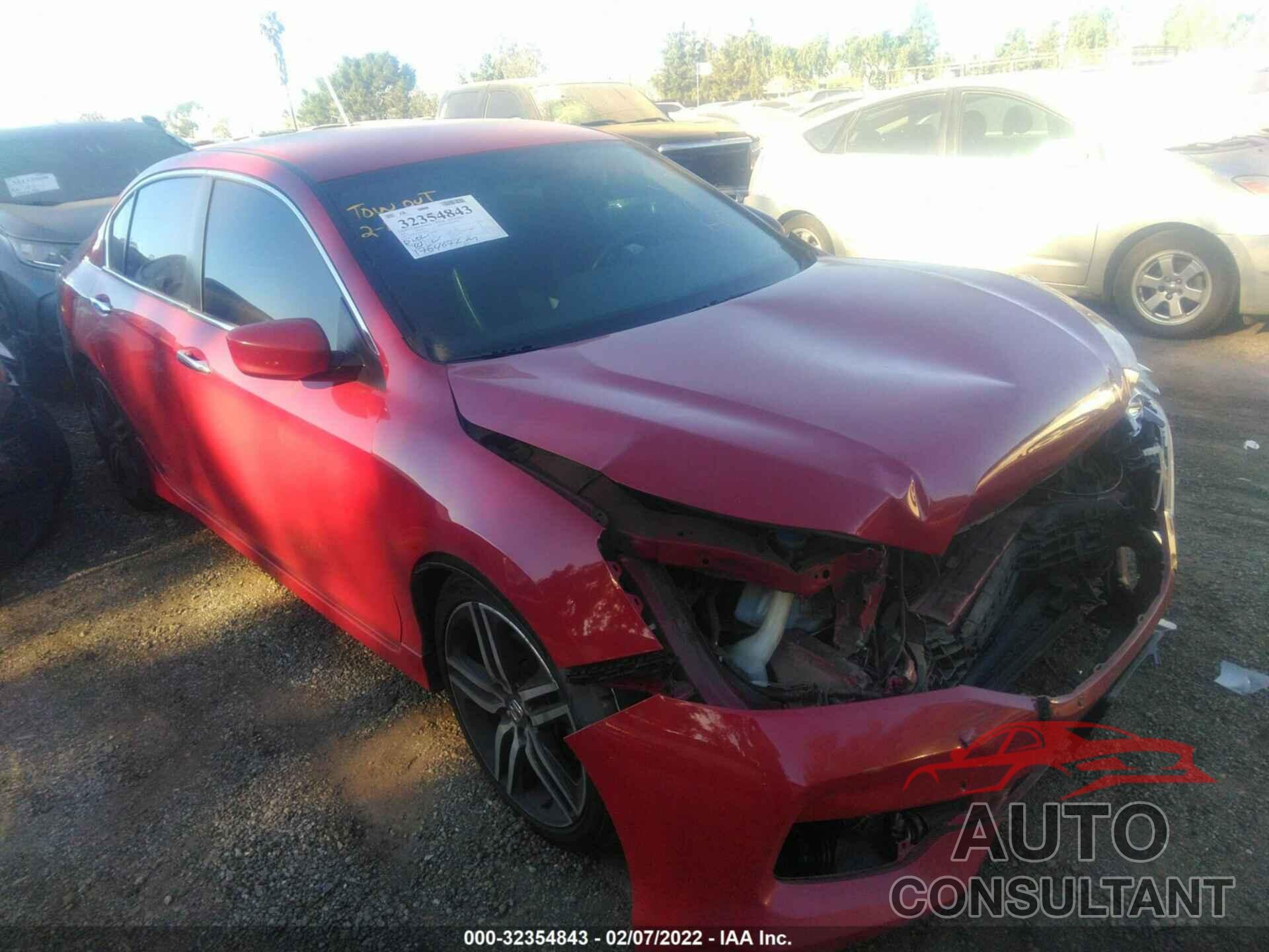 HONDA ACCORD SEDAN 2016 - 1HGCR2F59GA080082