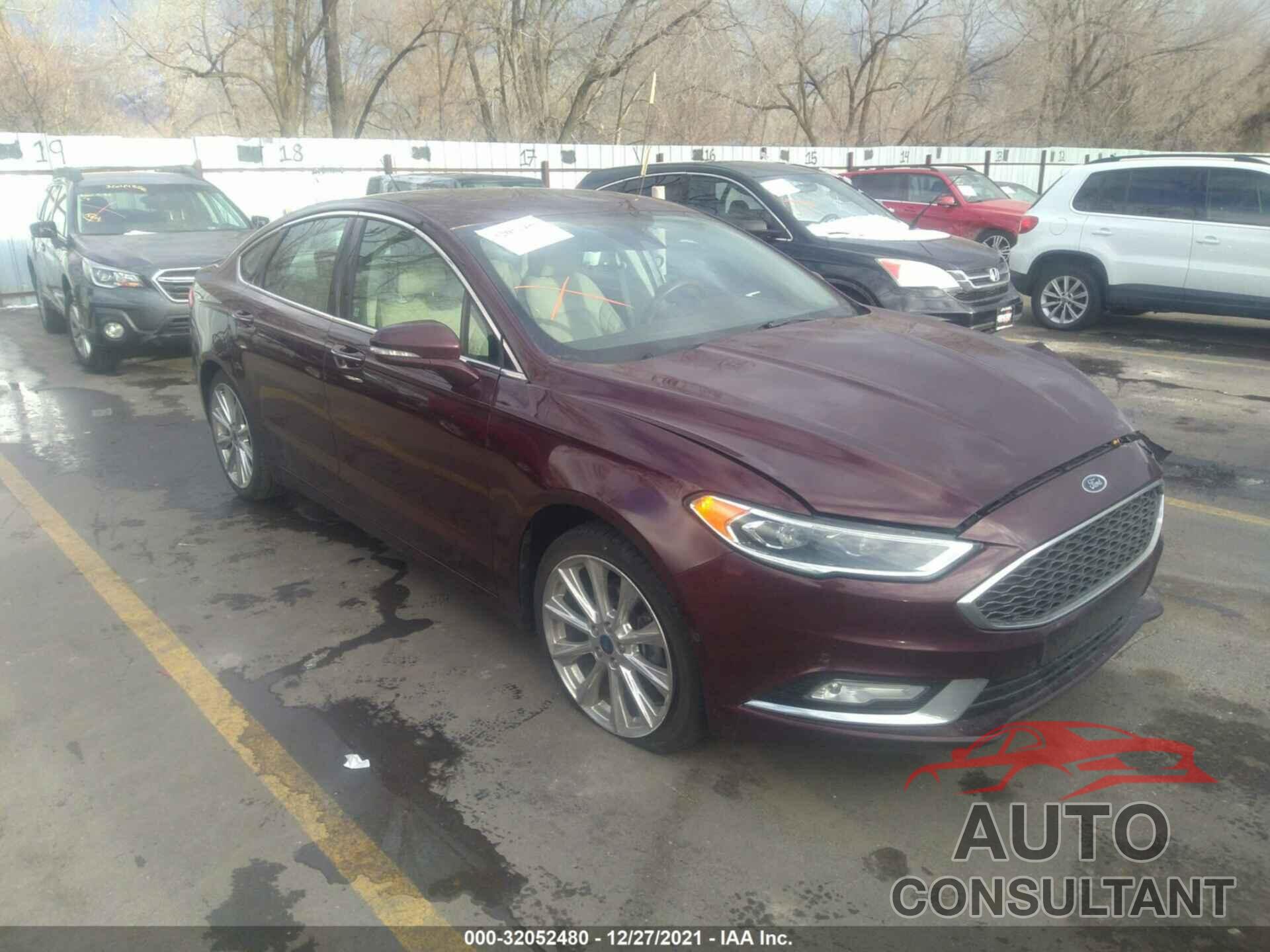 FORD FUSION 2017 - 3FA6P0K98HR175986