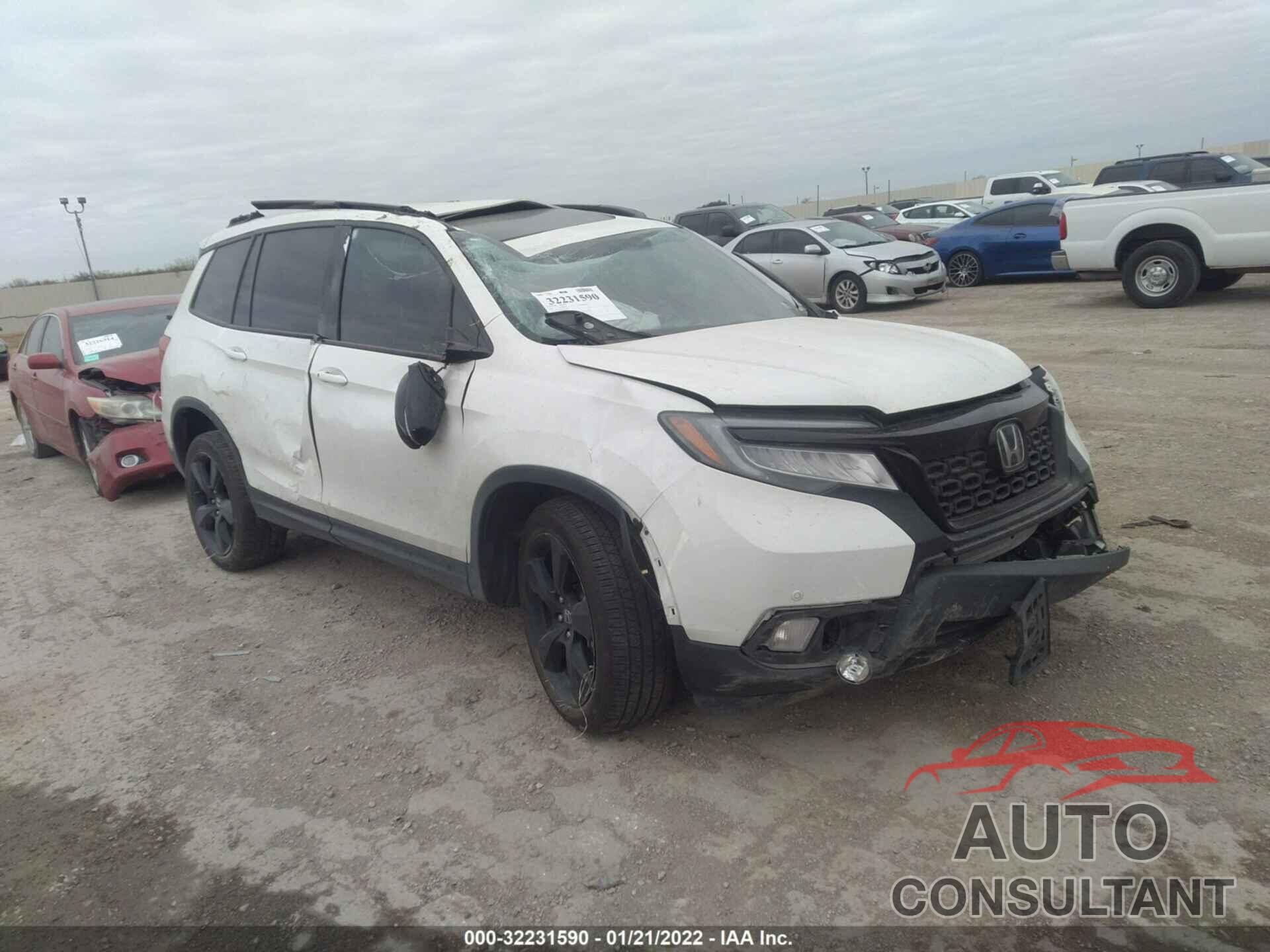 HONDA PASSPORT 2019 - 5FNYF8H0XKB004906