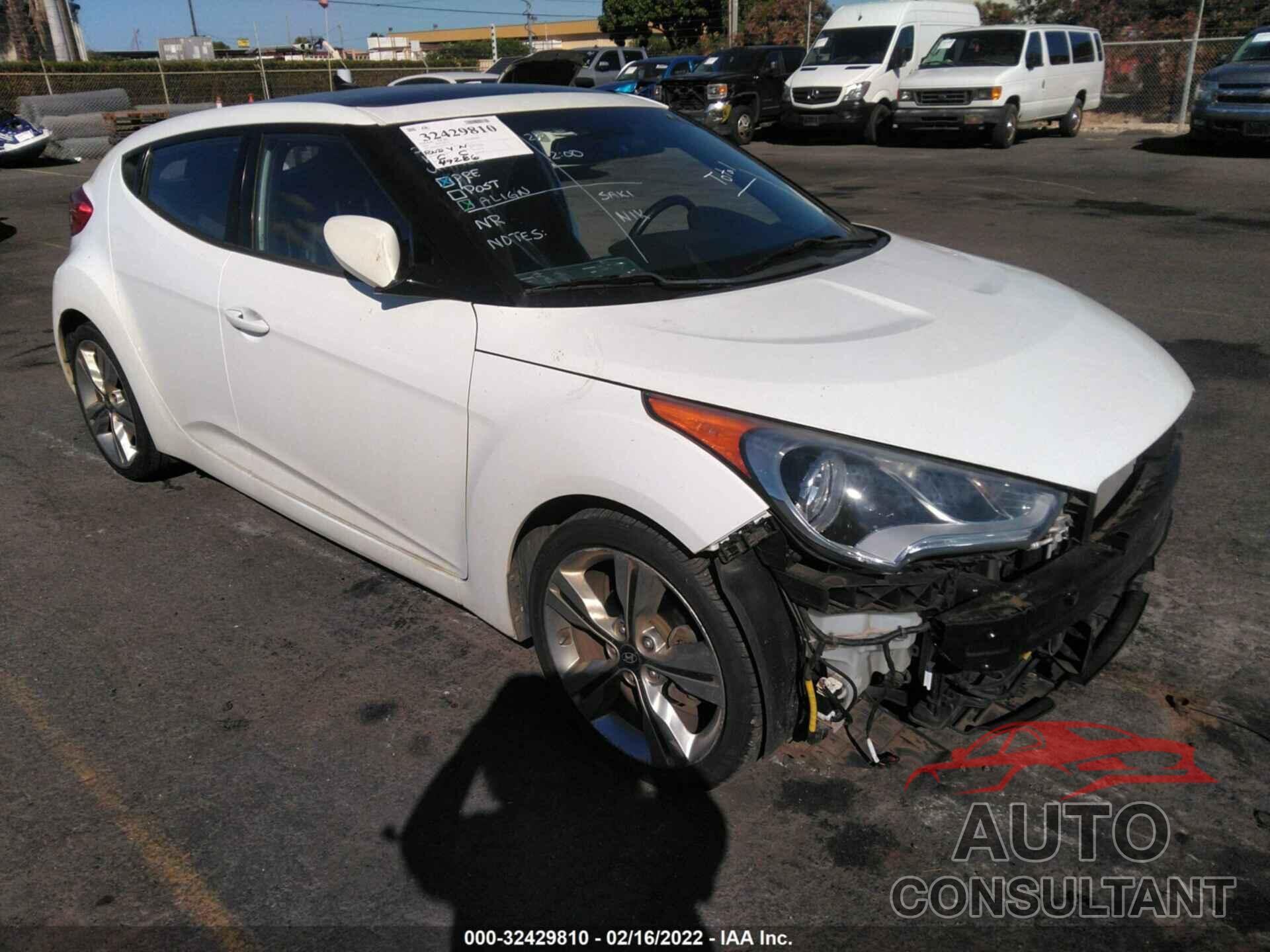 HYUNDAI VELOSTER 2016 - KMHTC6AD0GU250734