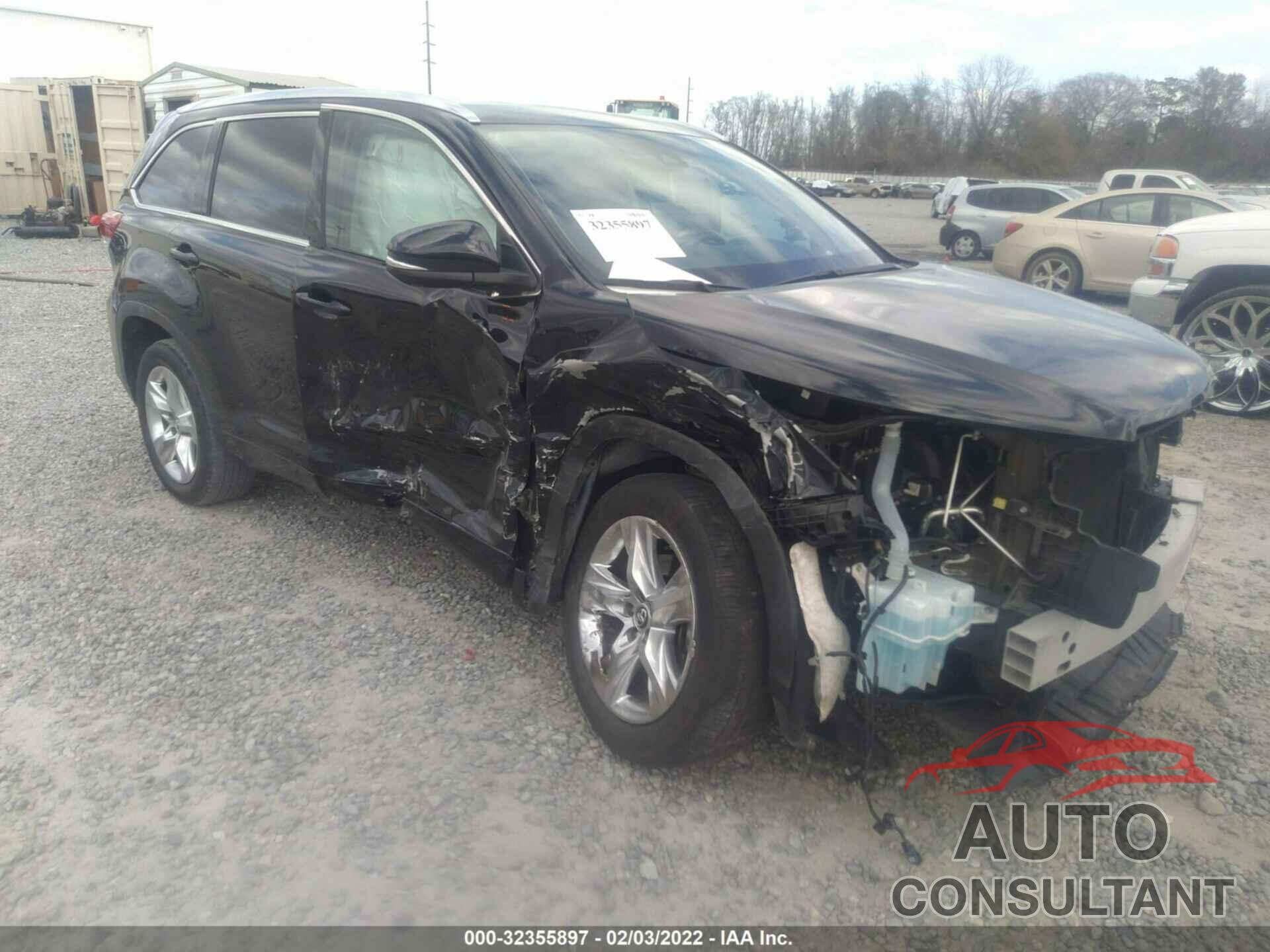 TOYOTA HIGHLANDER 2017 - 5TDYZRFH4HS208482