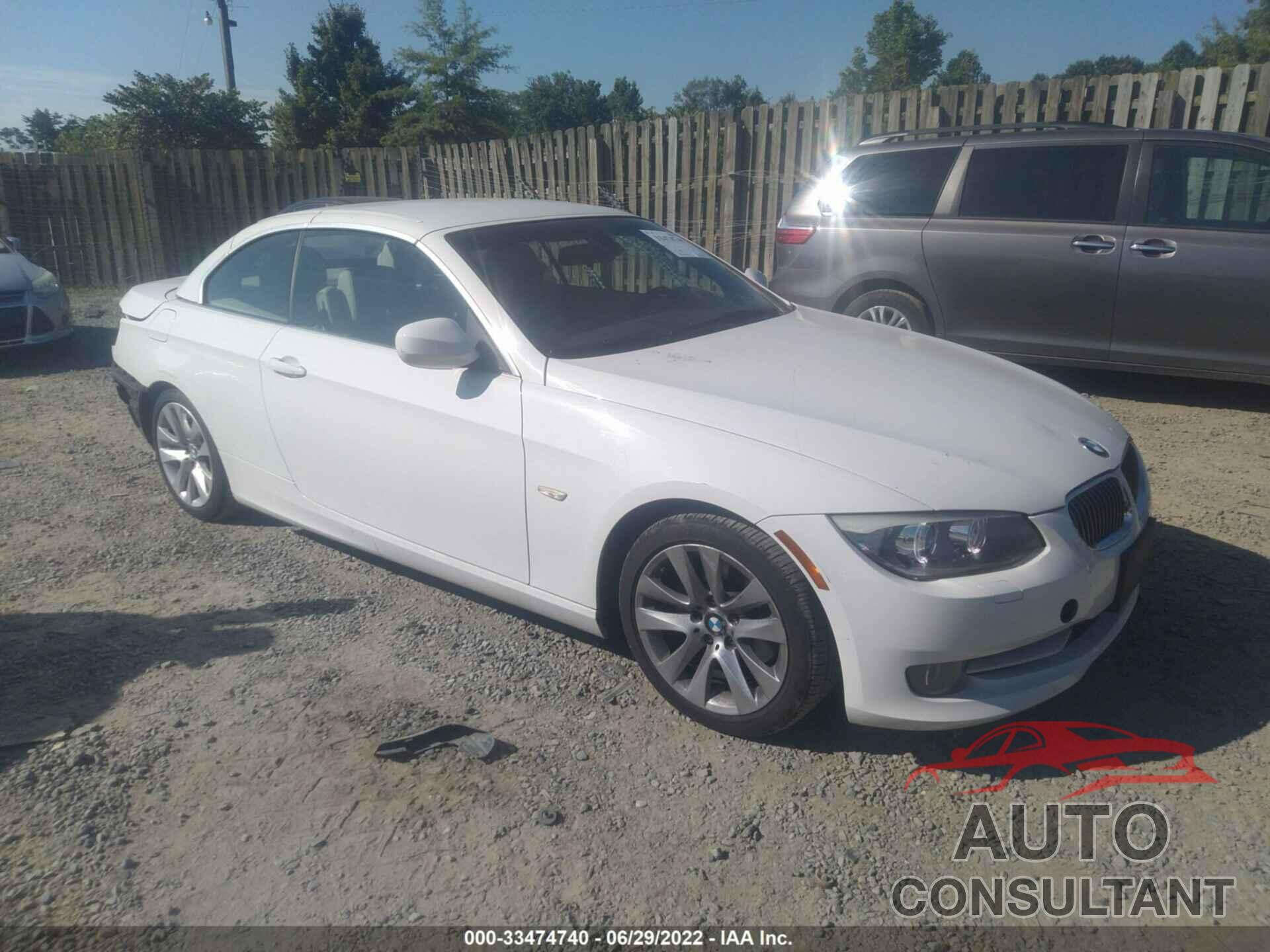 BMW 3 SERIES 2011 - WBADW3C53BE541247
