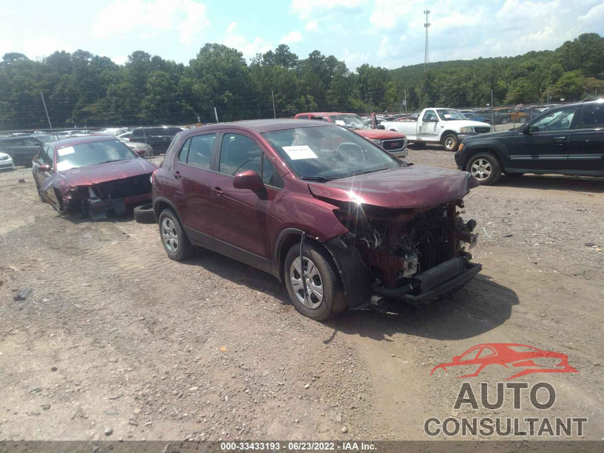 CHEVROLET TRAX 2017 - 3GNCJKSB1HL172631