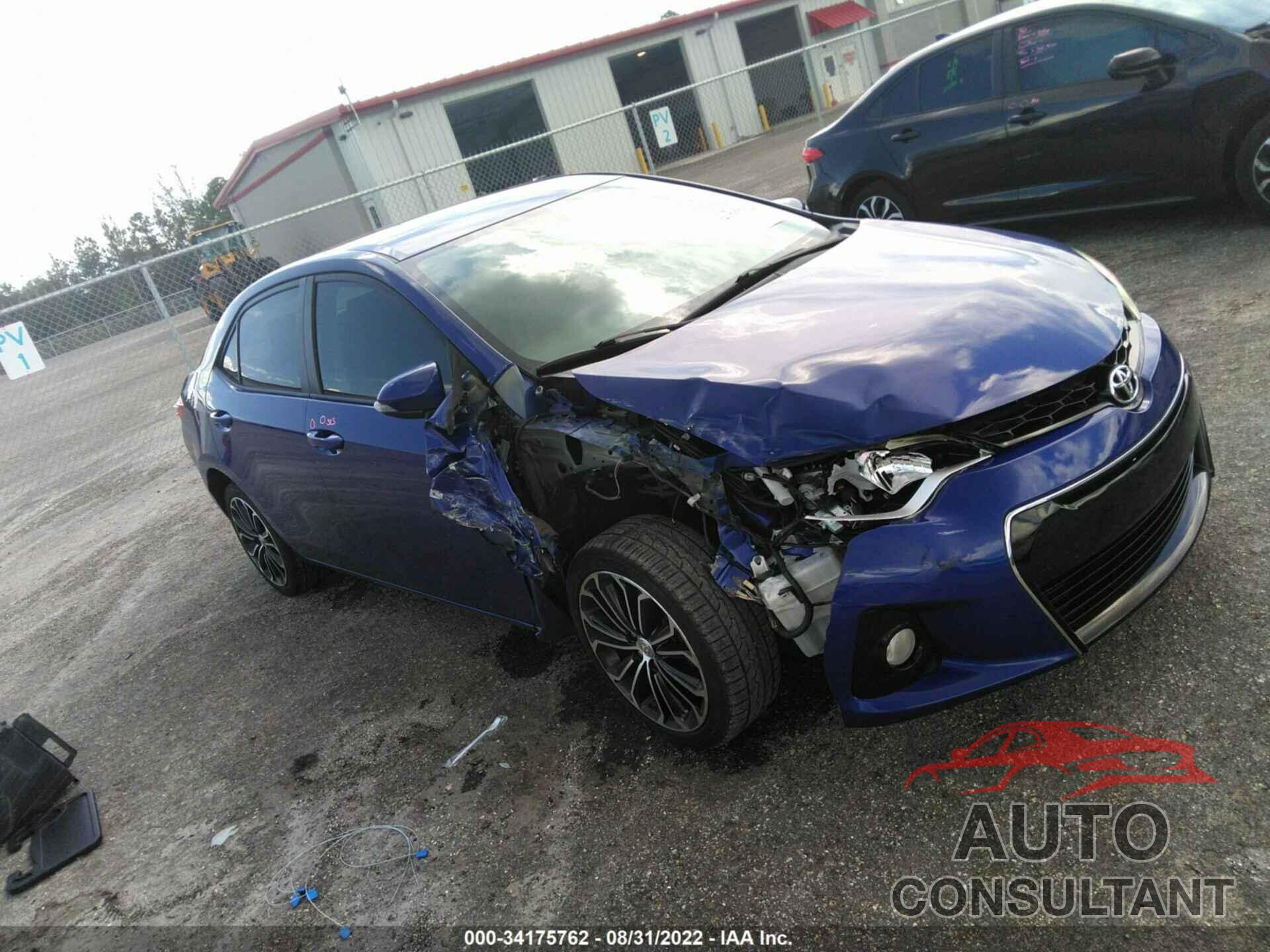 TOYOTA COROLLA 2016 - 2T1BURHE1GC533248