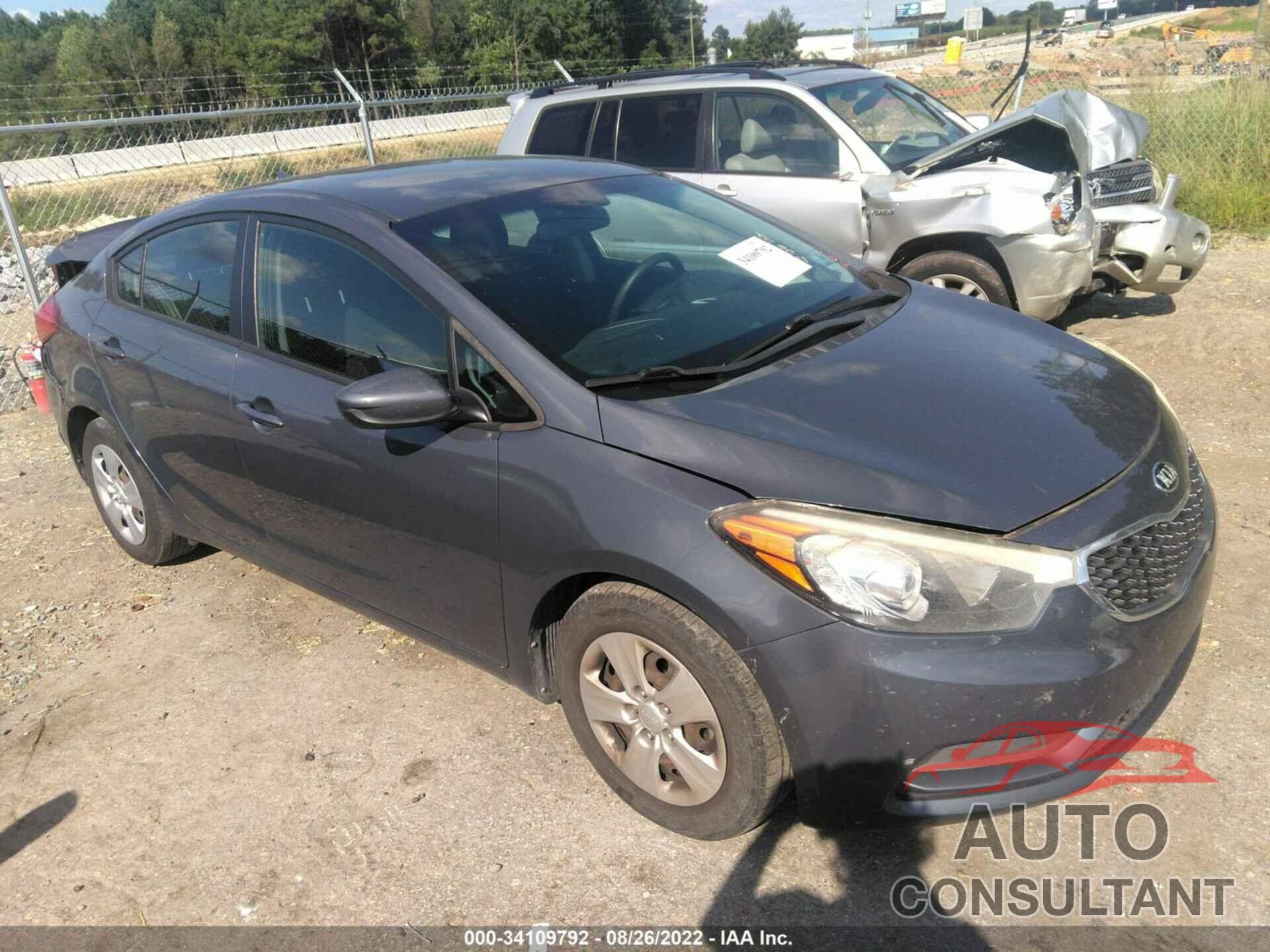 KIA FORTE 2016 - KNAFK4A67G5488193