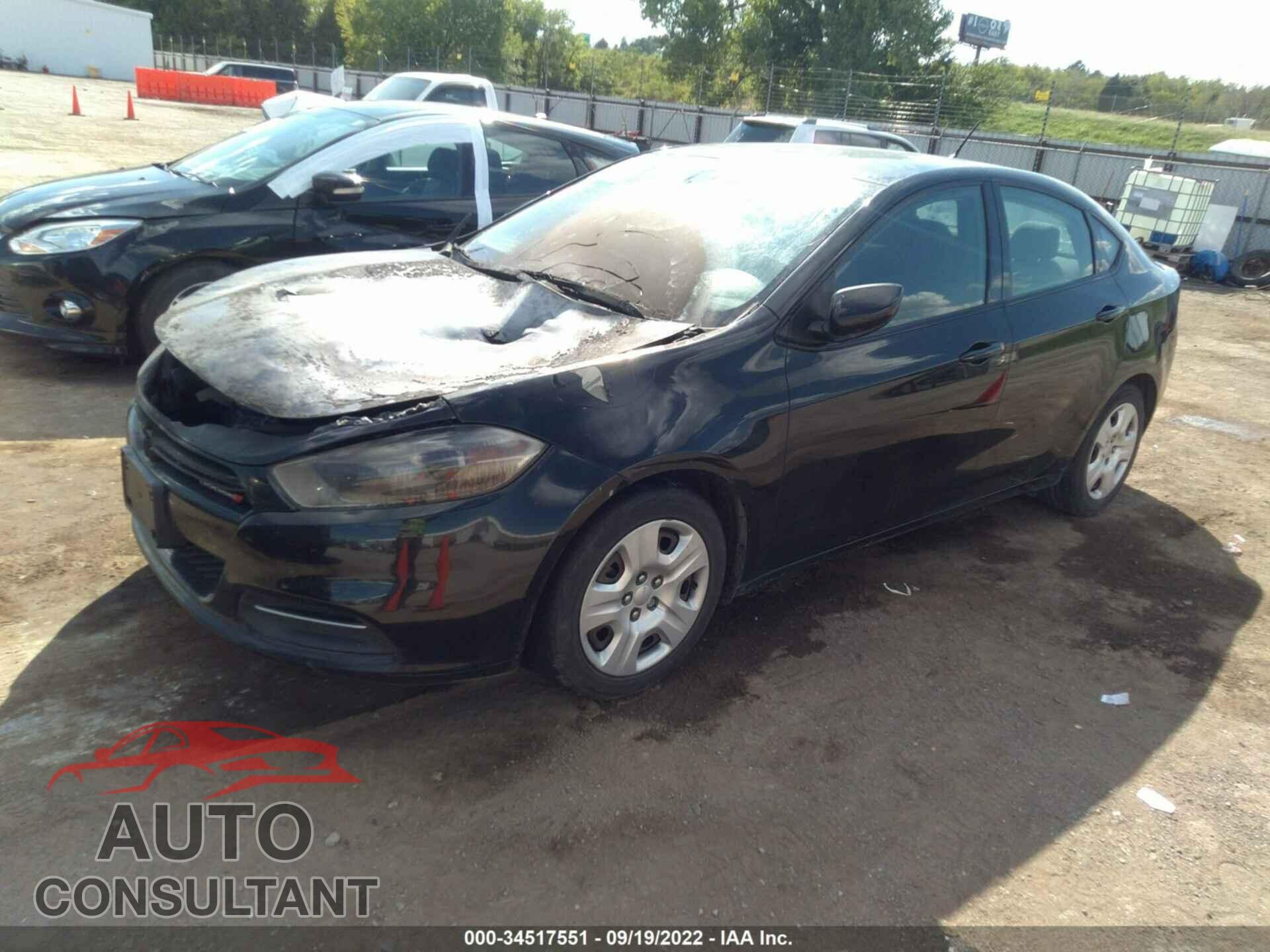 DODGE DART 2016 - 1C3CDFAA3GD752648
