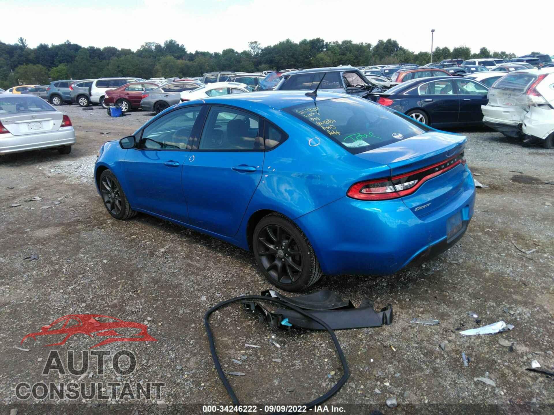 DODGE DART 2016 - 1C3CDFAA3GD584915