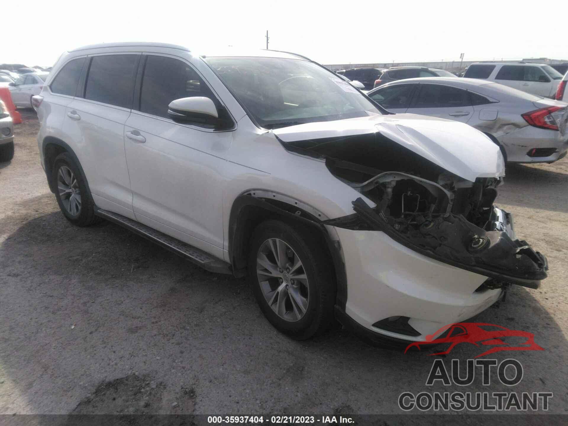 TOYOTA HIGHLANDER 2015 - 5TDKKRFH9FS044153