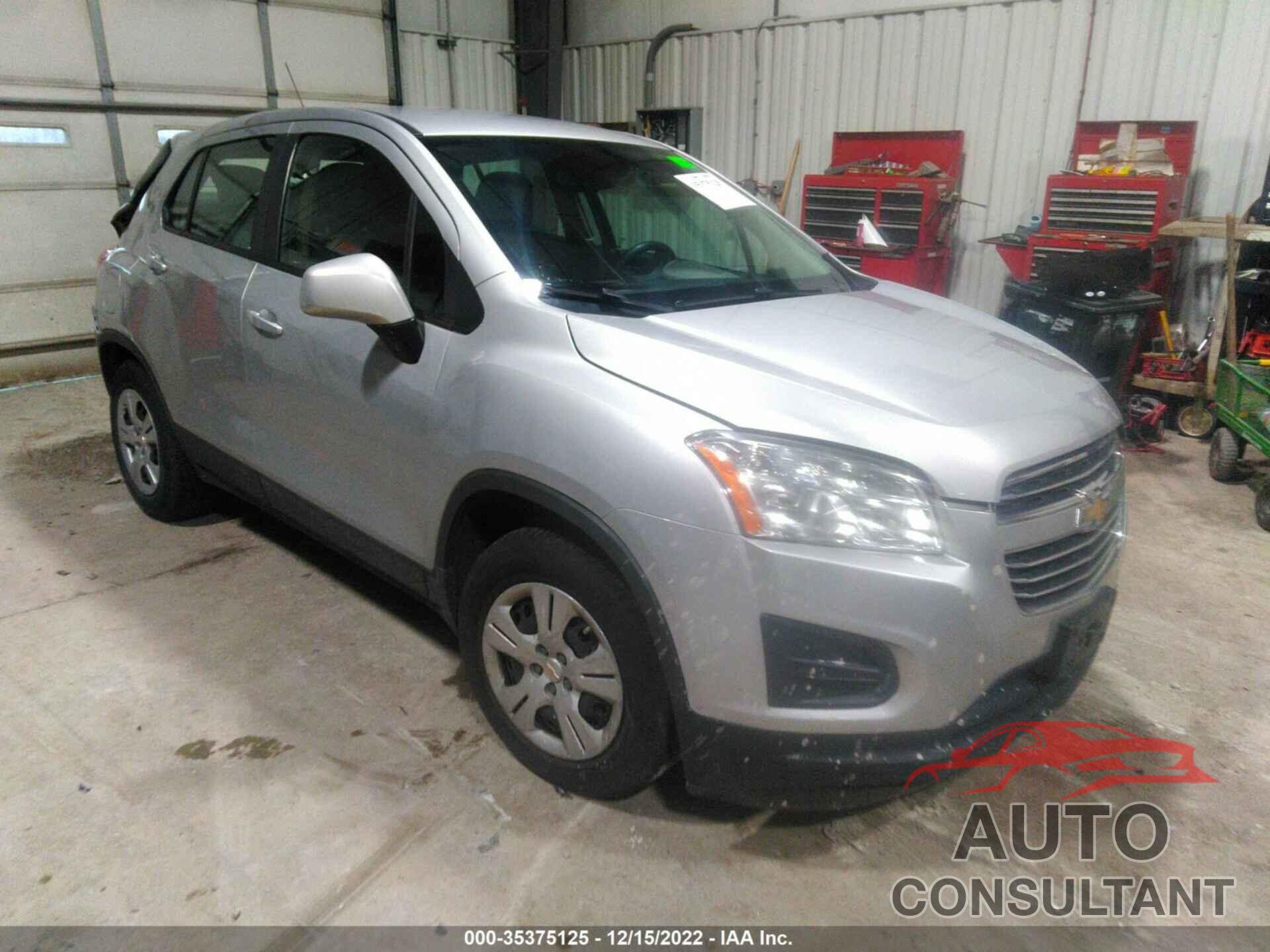 CHEVROLET TRAX 2016 - 3GNCJKSB7GL277396