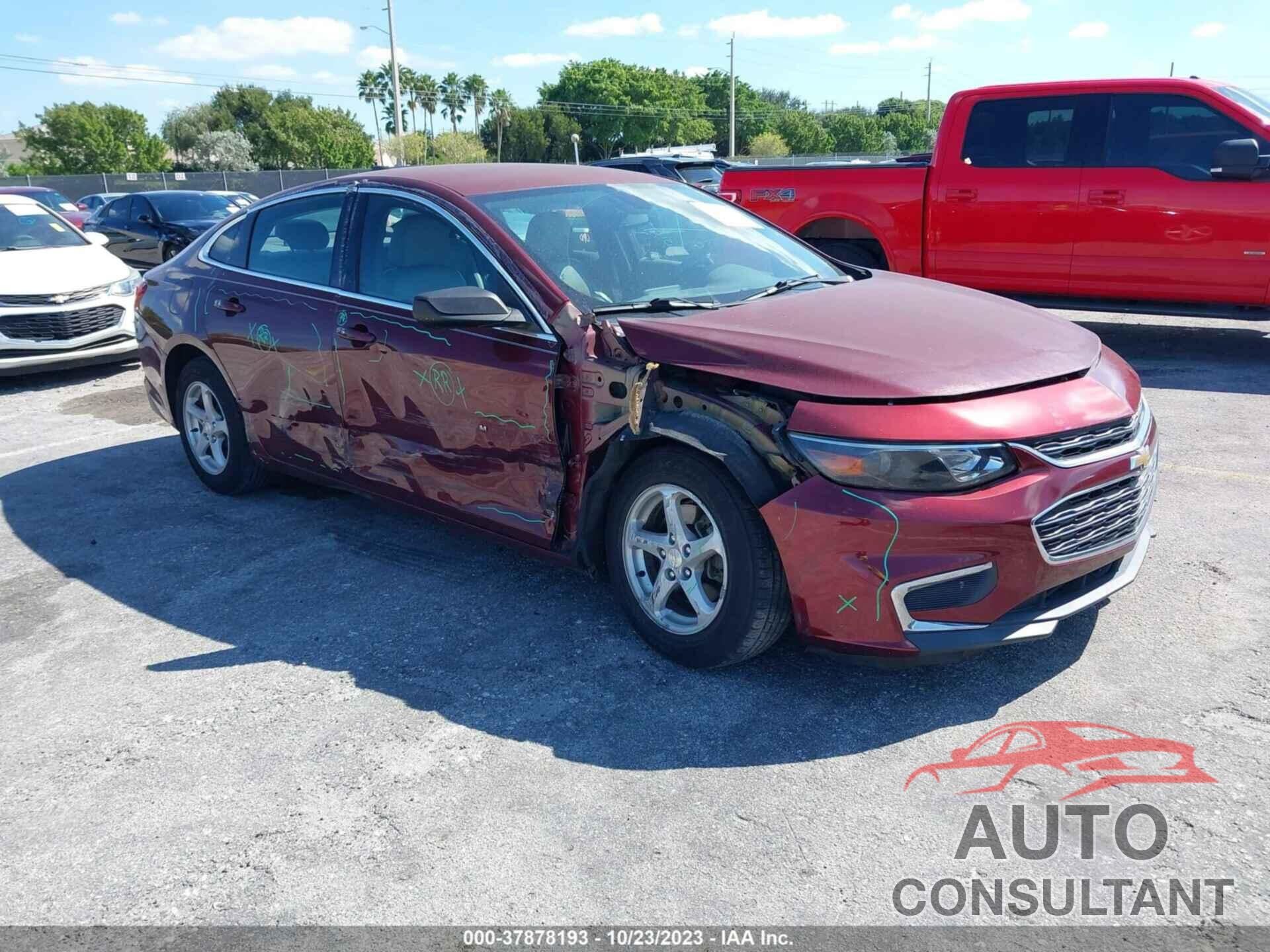 CHEVROLET MALIBU 2016 - 1G1ZB5ST7GF292610