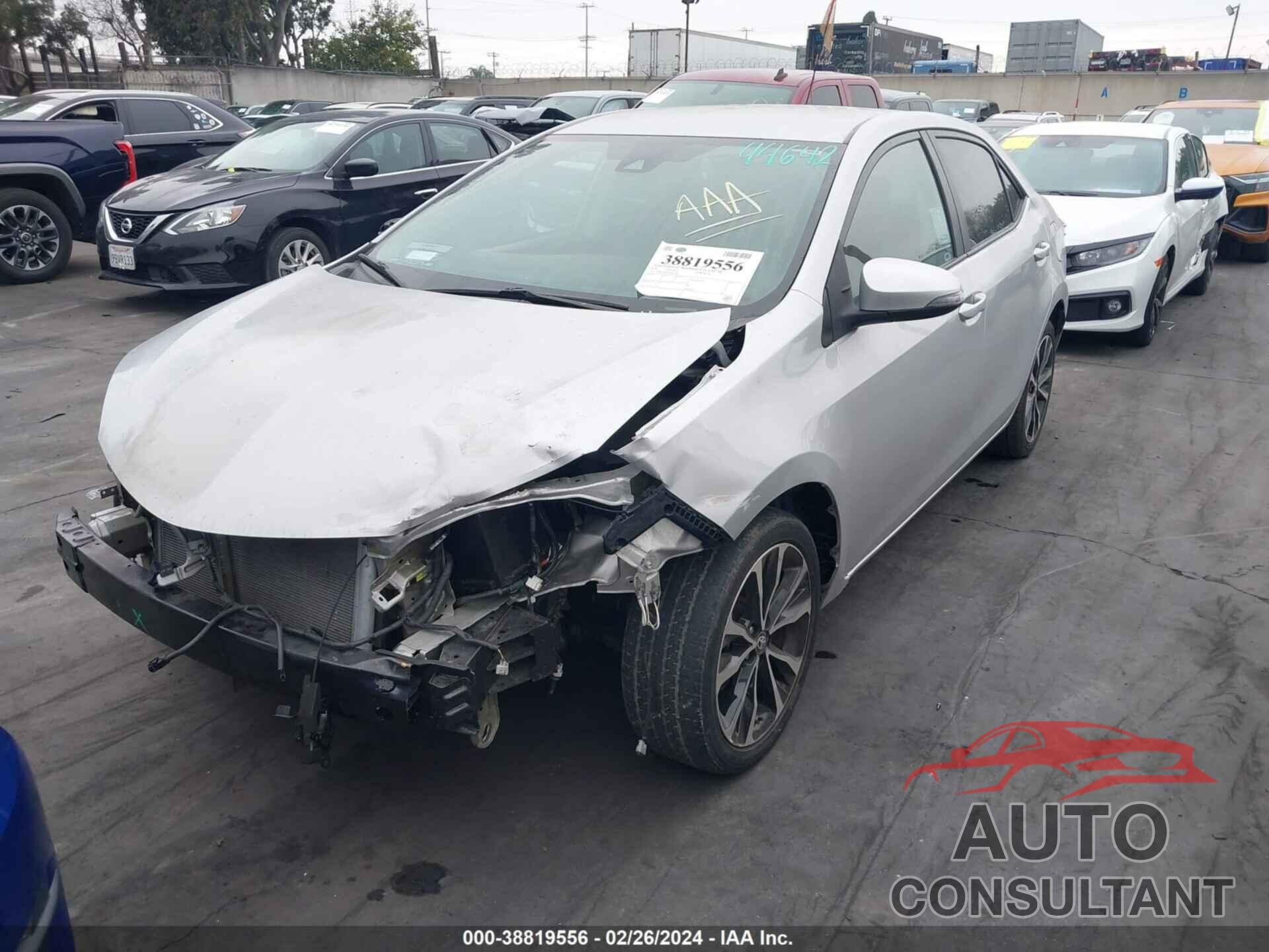 TOYOTA COROLLA 2019 - 5YFBURHEXKP865181