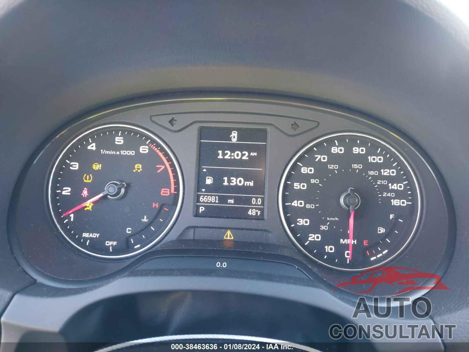 AUDI A3 2017 - WAUB8GFF9H1058312