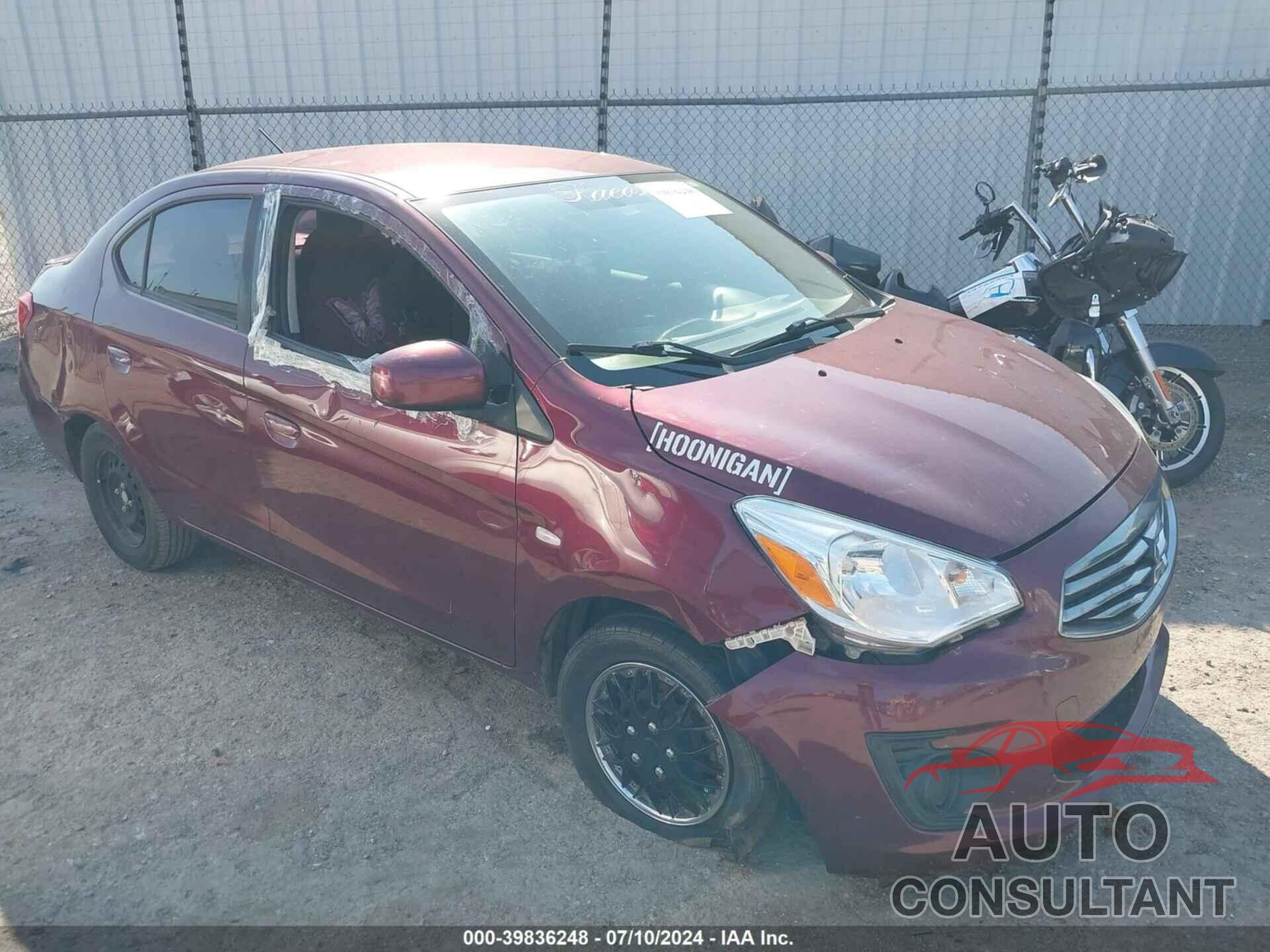 MITSUBISHI MIRAGE G4 2018 - ML32F3FJ2JHF13302