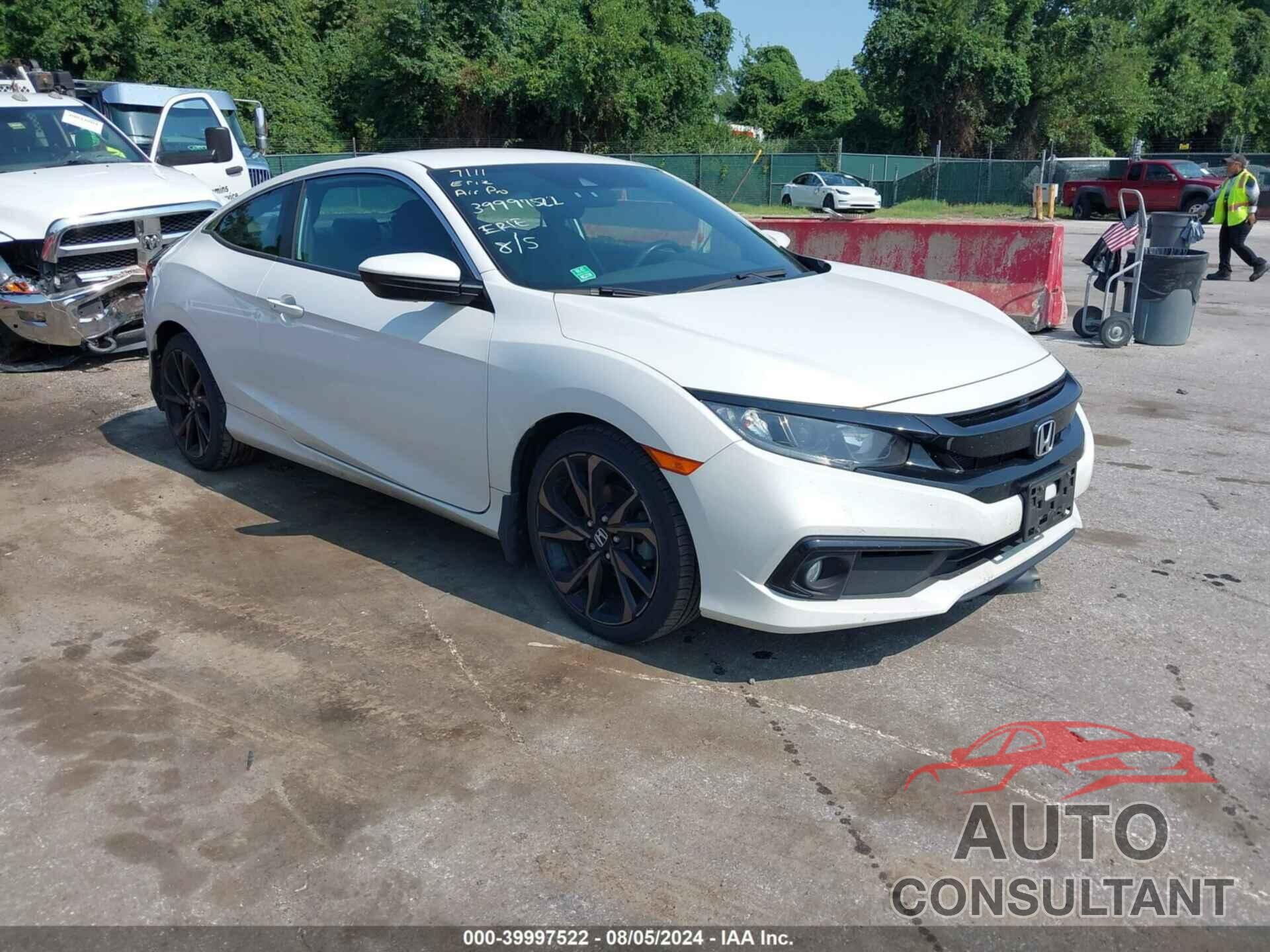 HONDA CIVIC 2019 - 2HGFC4A87KH309574