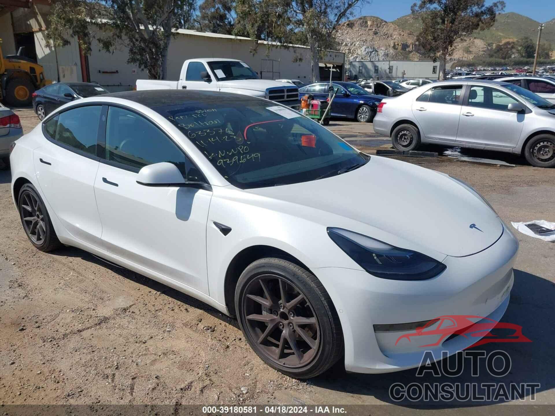 TESLA MODEL 3 2021 - 5YJ3E1EA6MF939649