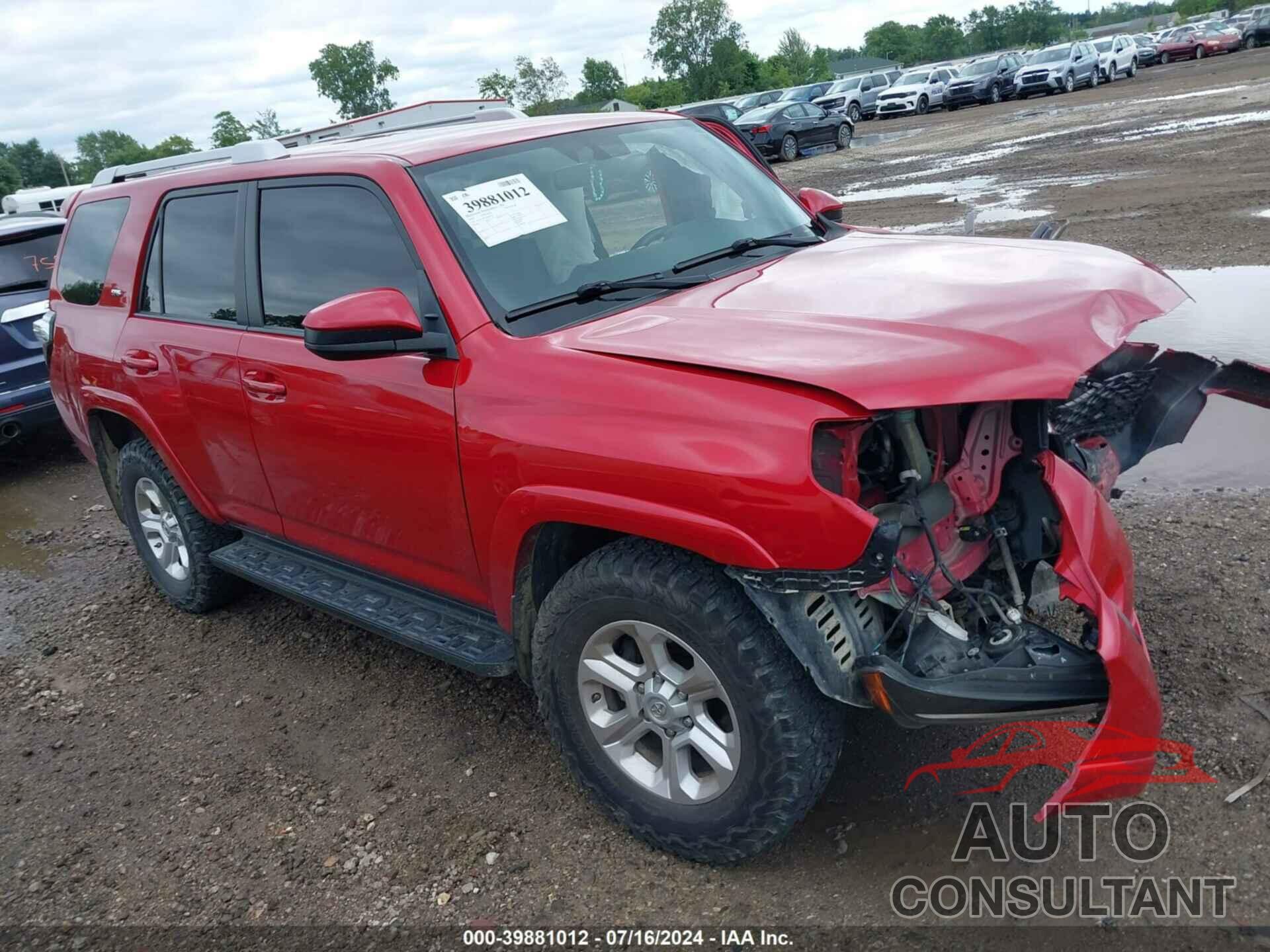 TOYOTA 4RUNNER 2018 - JTEBU5JR7J5540534