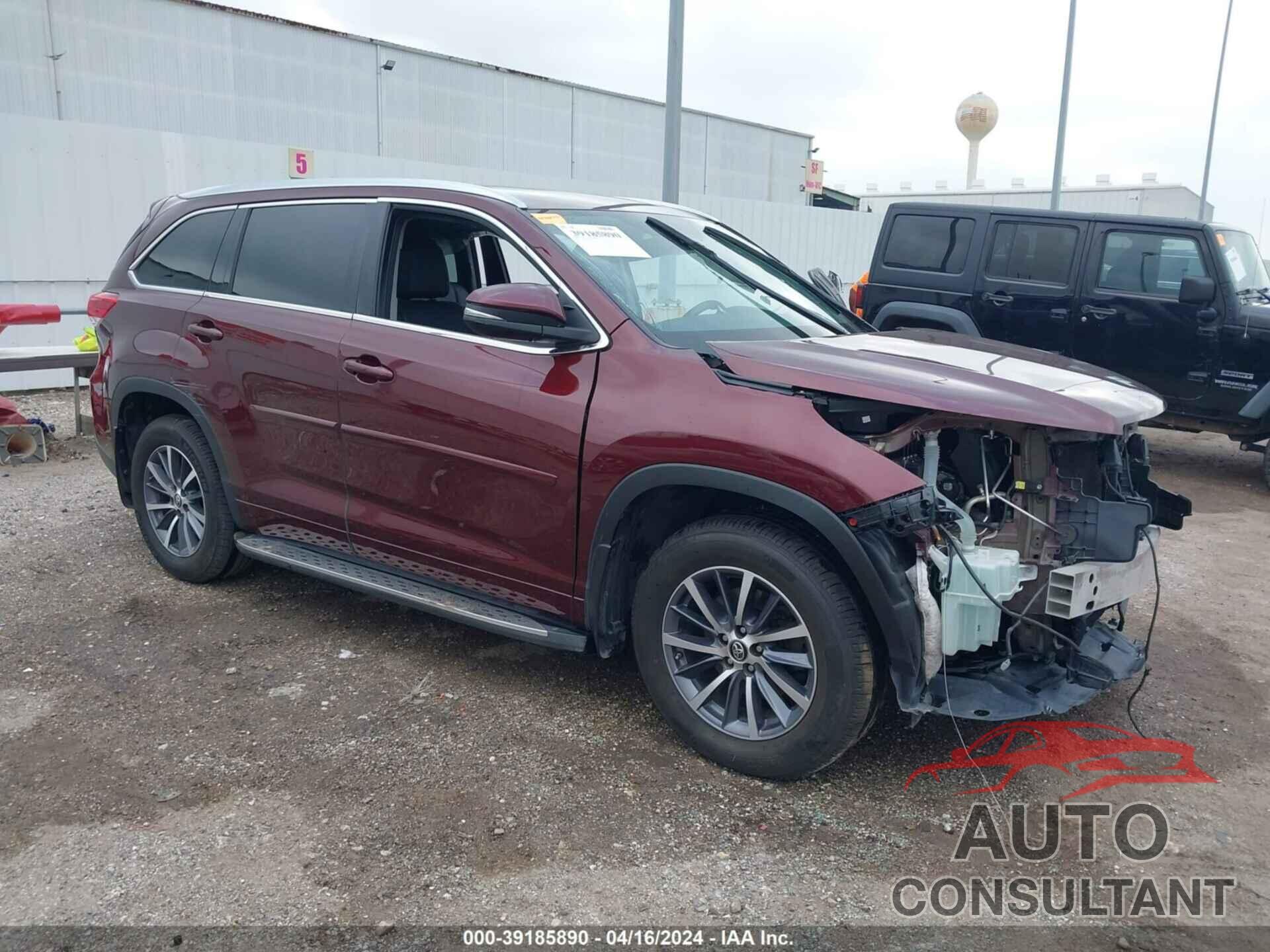 TOYOTA HIGHLANDER 2017 - 5TDKZRFH1HS225990