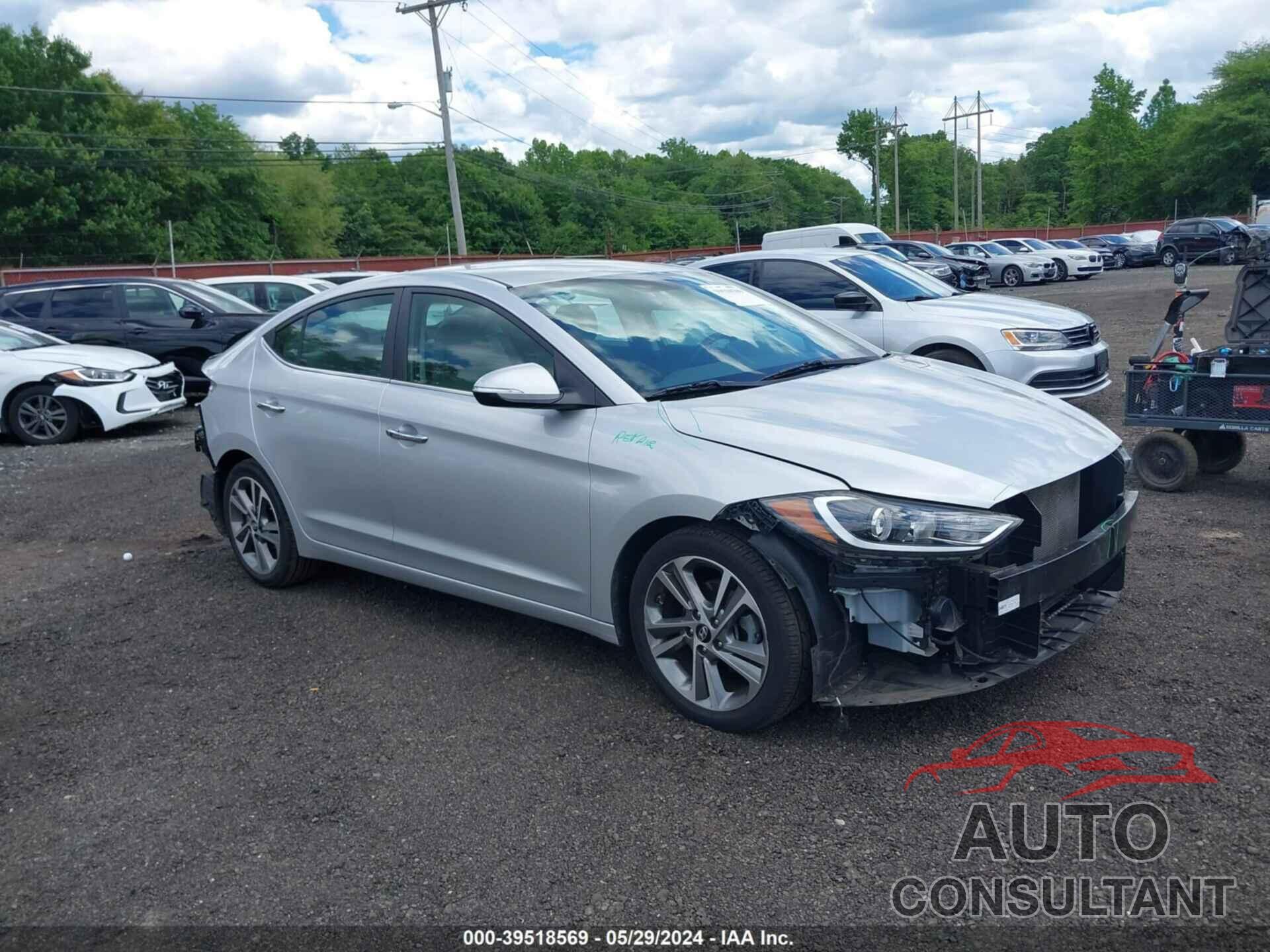 HYUNDAI ELANTRA 2017 - 5NPD84LF5HH171598