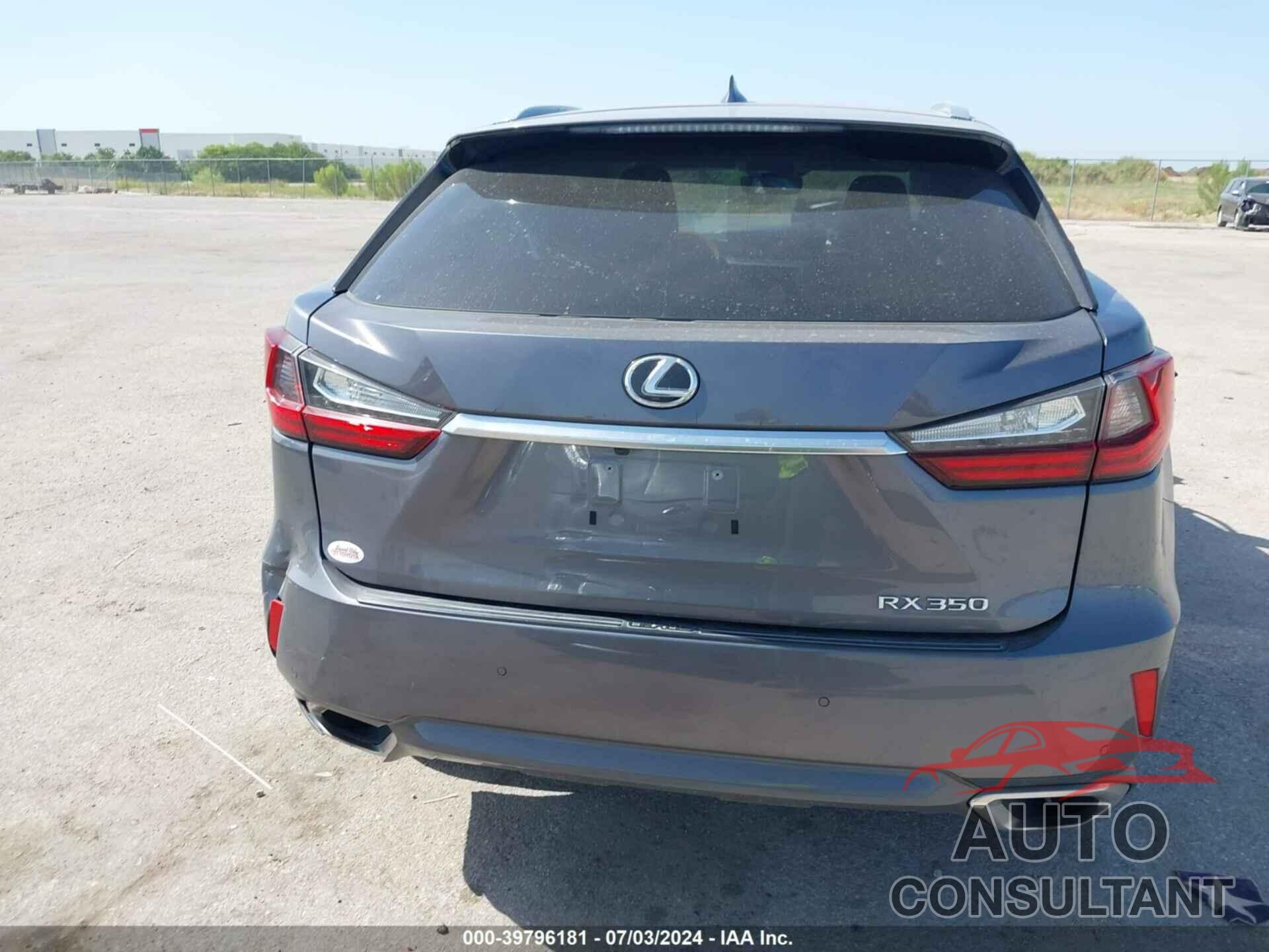 LEXUS RX 350 2016 - 2T2ZZMCA1GC016633