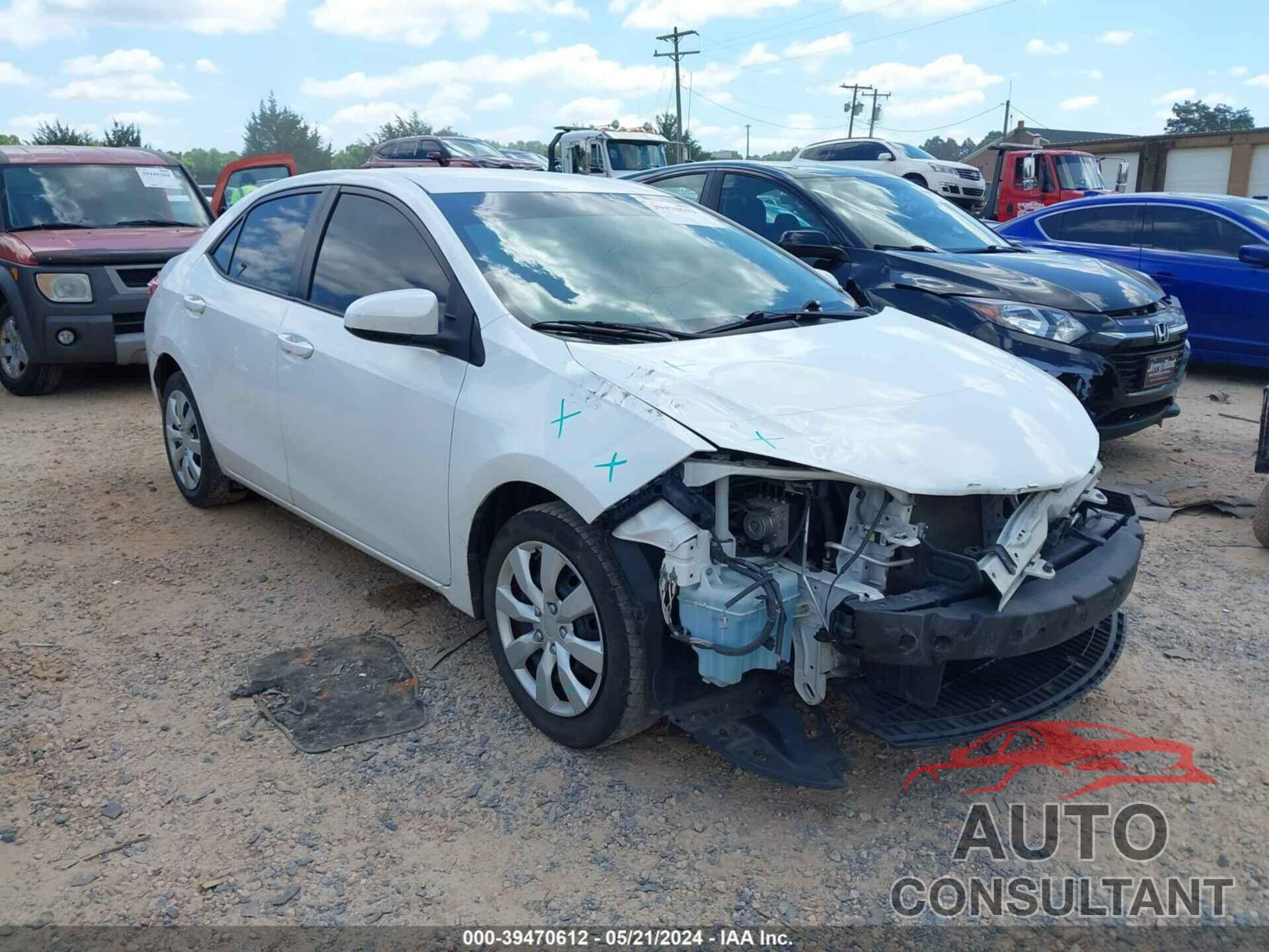 TOYOTA COROLLA 2016 - 2T1BURHE3GC707403