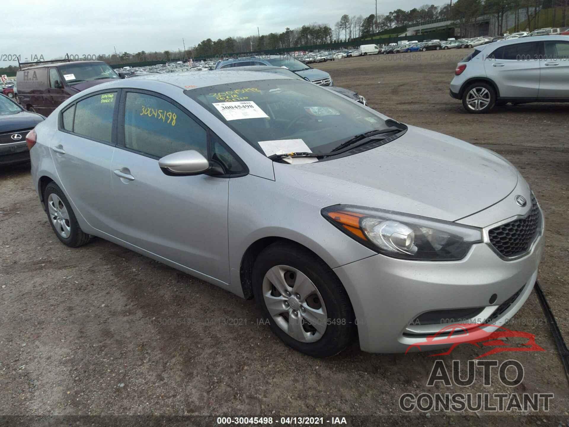 KIA FORTE 2016 - KNAFK4A69G5506550