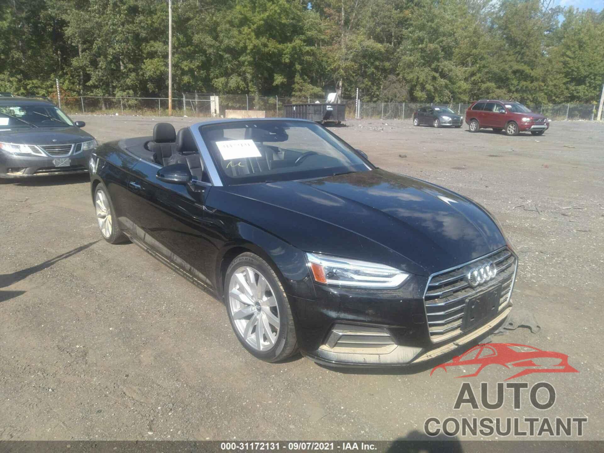 AUDI A5 CABRIOLET 2018 - WAUWNGF58JN001227