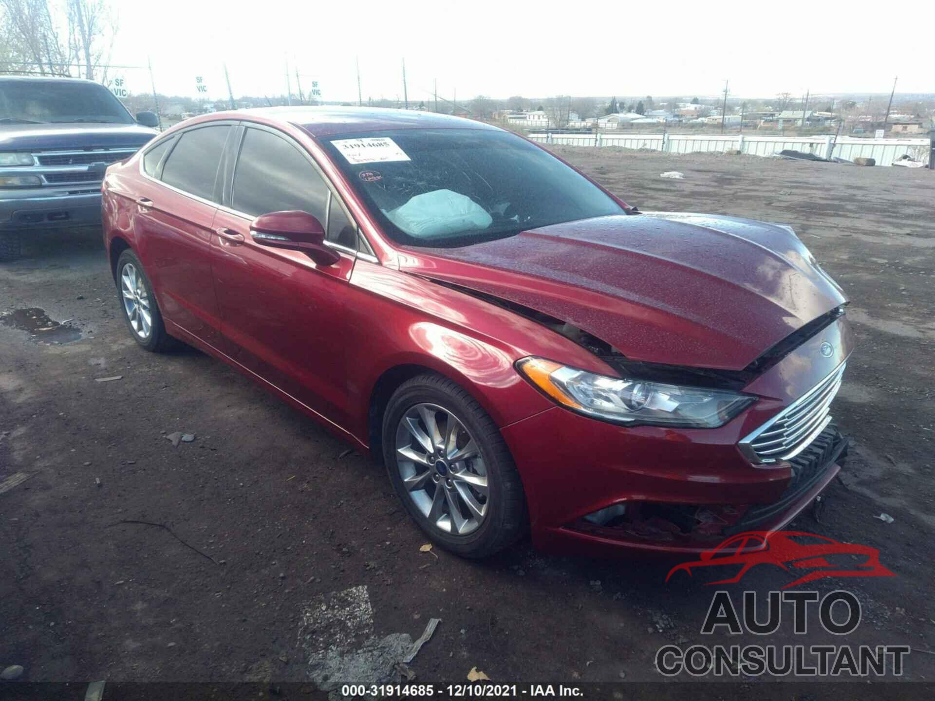 FORD FUSION 2017 - 3FA6P0H7XHR398567