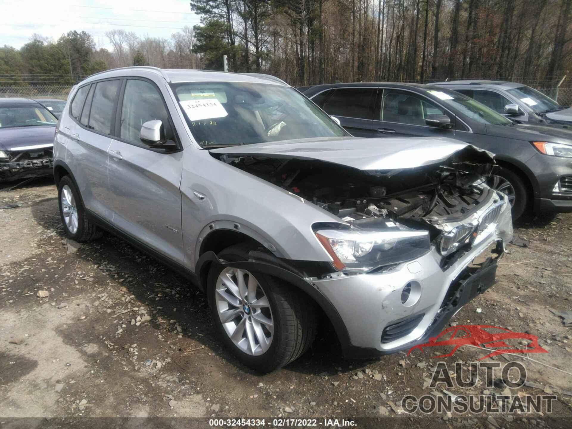 BMW X3 2016 - 5UXWX9C57G0D74277