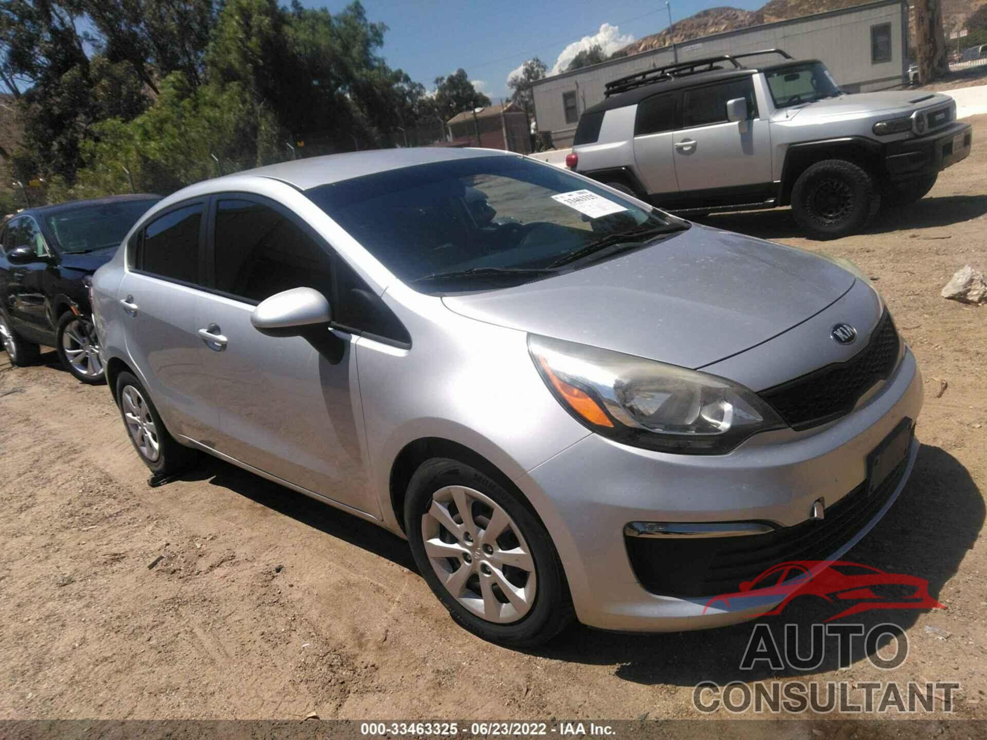 KIA RIO 2016 - KNADM4A3XG6565561