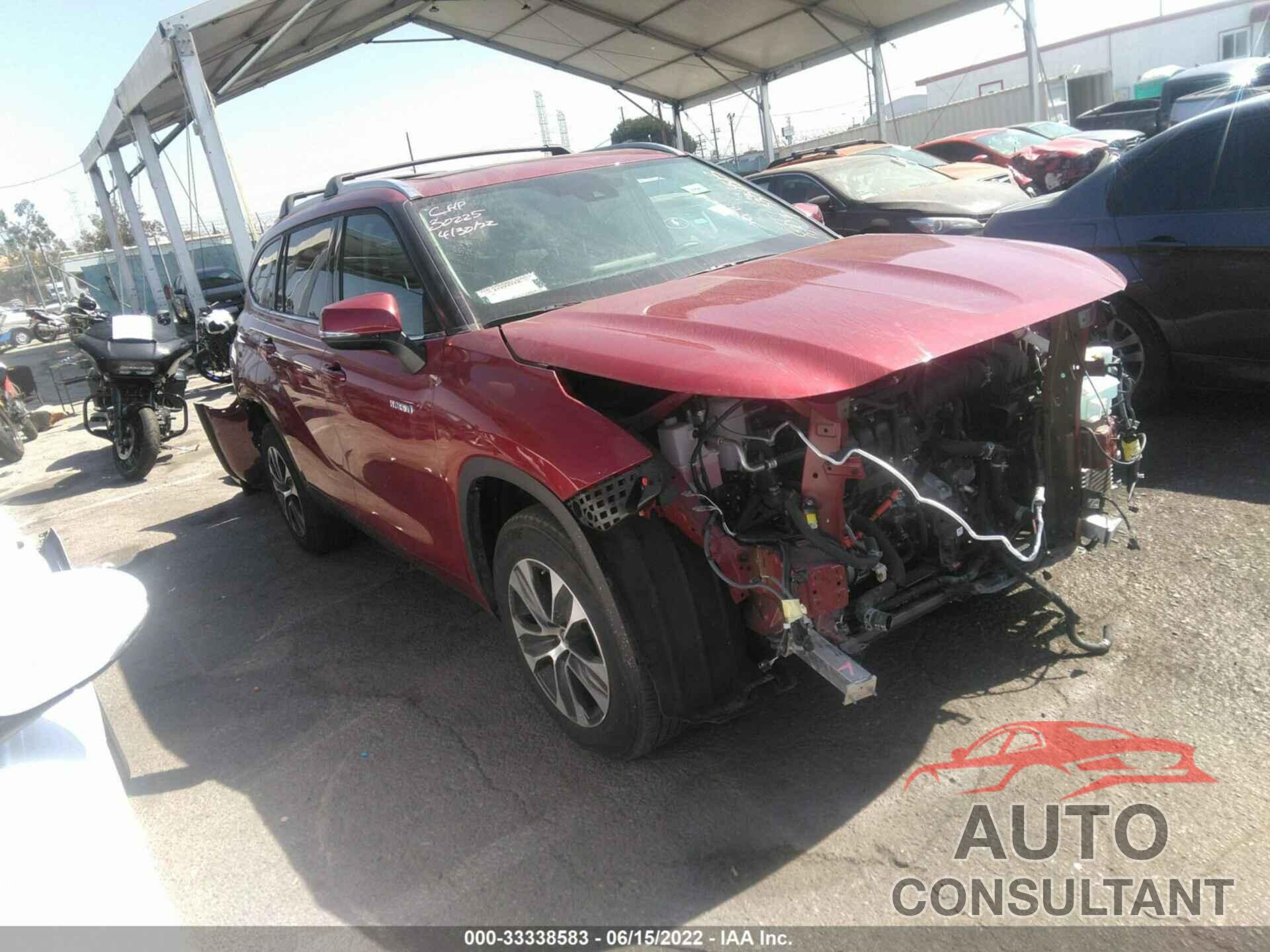 TOYOTA HIGHLANDER 2021 - 5TDHARAH1MS011746