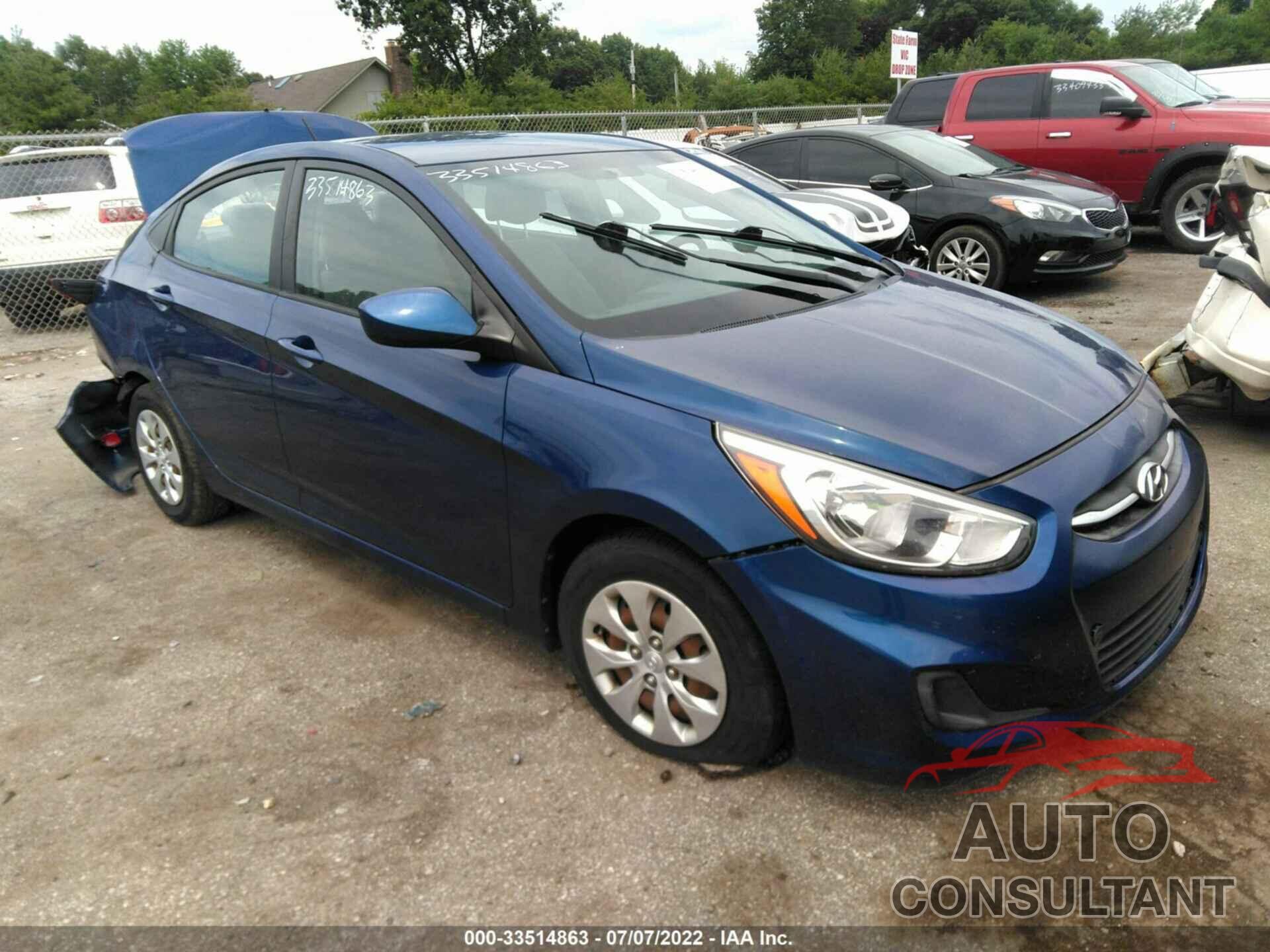 HYUNDAI ACCENT 2016 - KMHCT4AE9GU064557