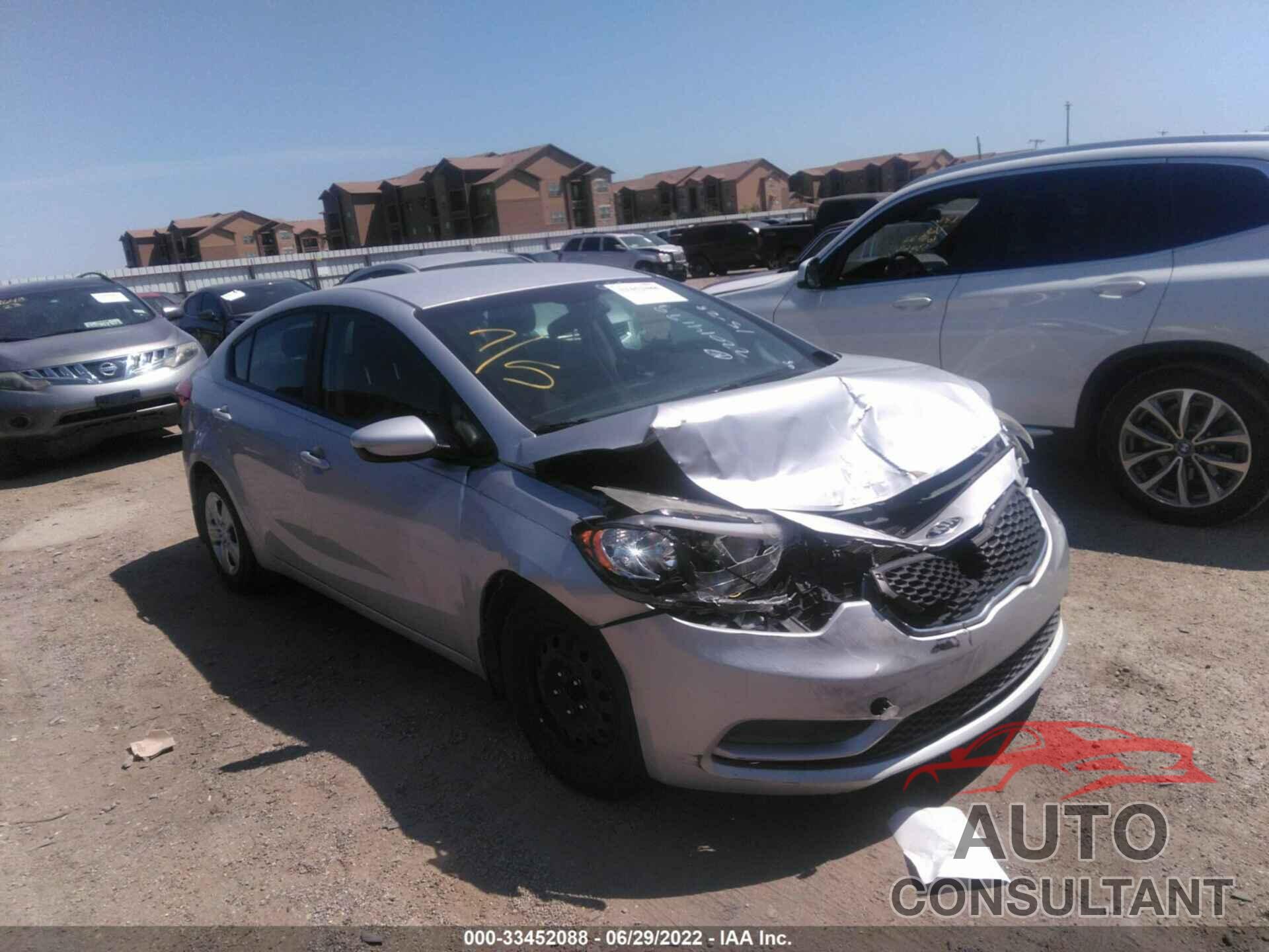 KIA FORTE 2016 - KNAFK4A63G5439380