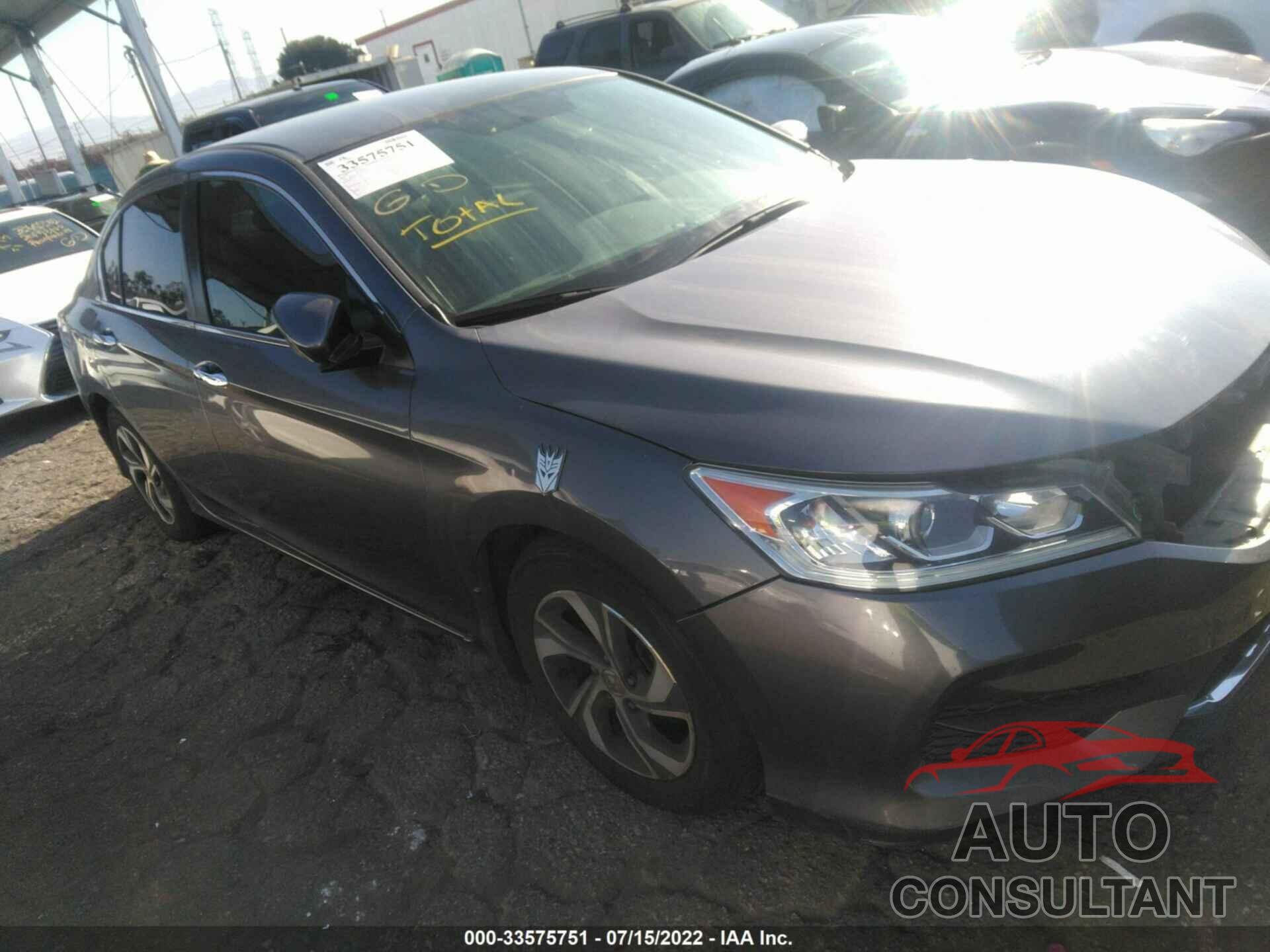 HONDA ACCORD SEDAN 2017 - 1HGCR2F33HA283761