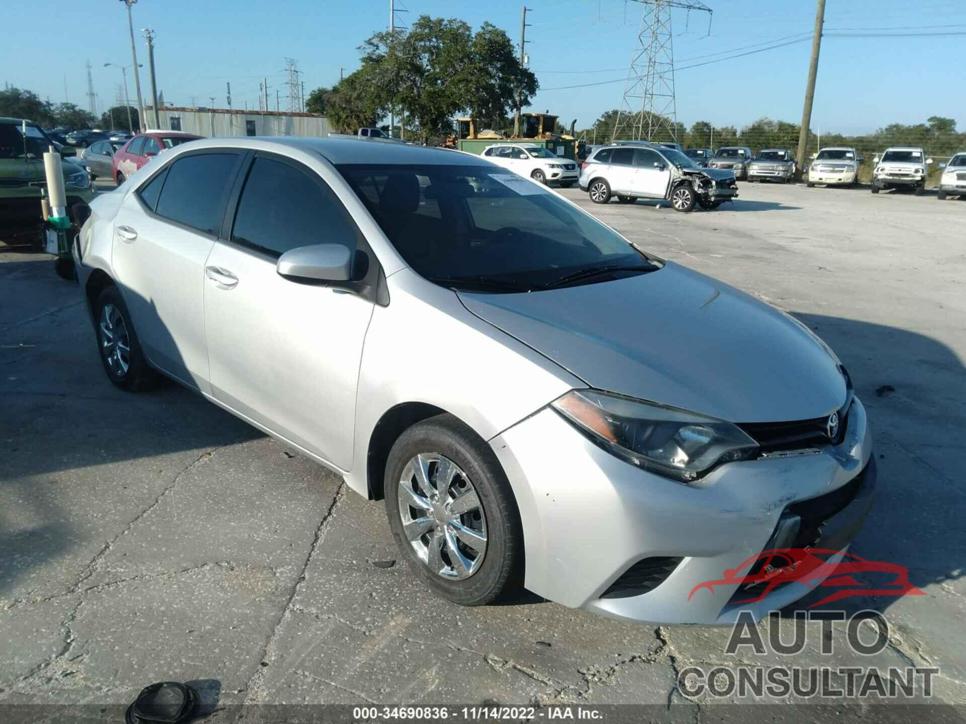 TOYOTA COROLLA 2016 - 5YFBURHEXGP496104