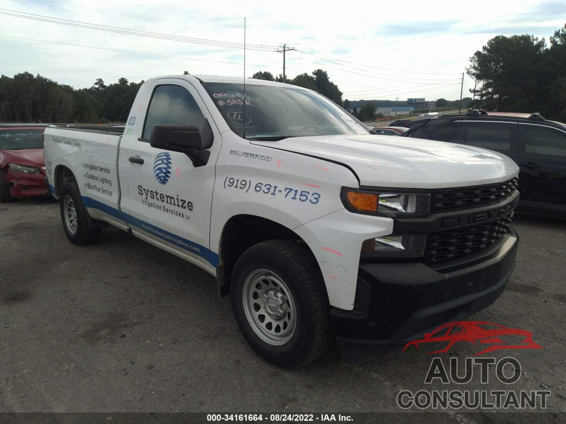 CHEVROLET SILVERADO 1500 2019 - 3GCNWAEH7KG296724