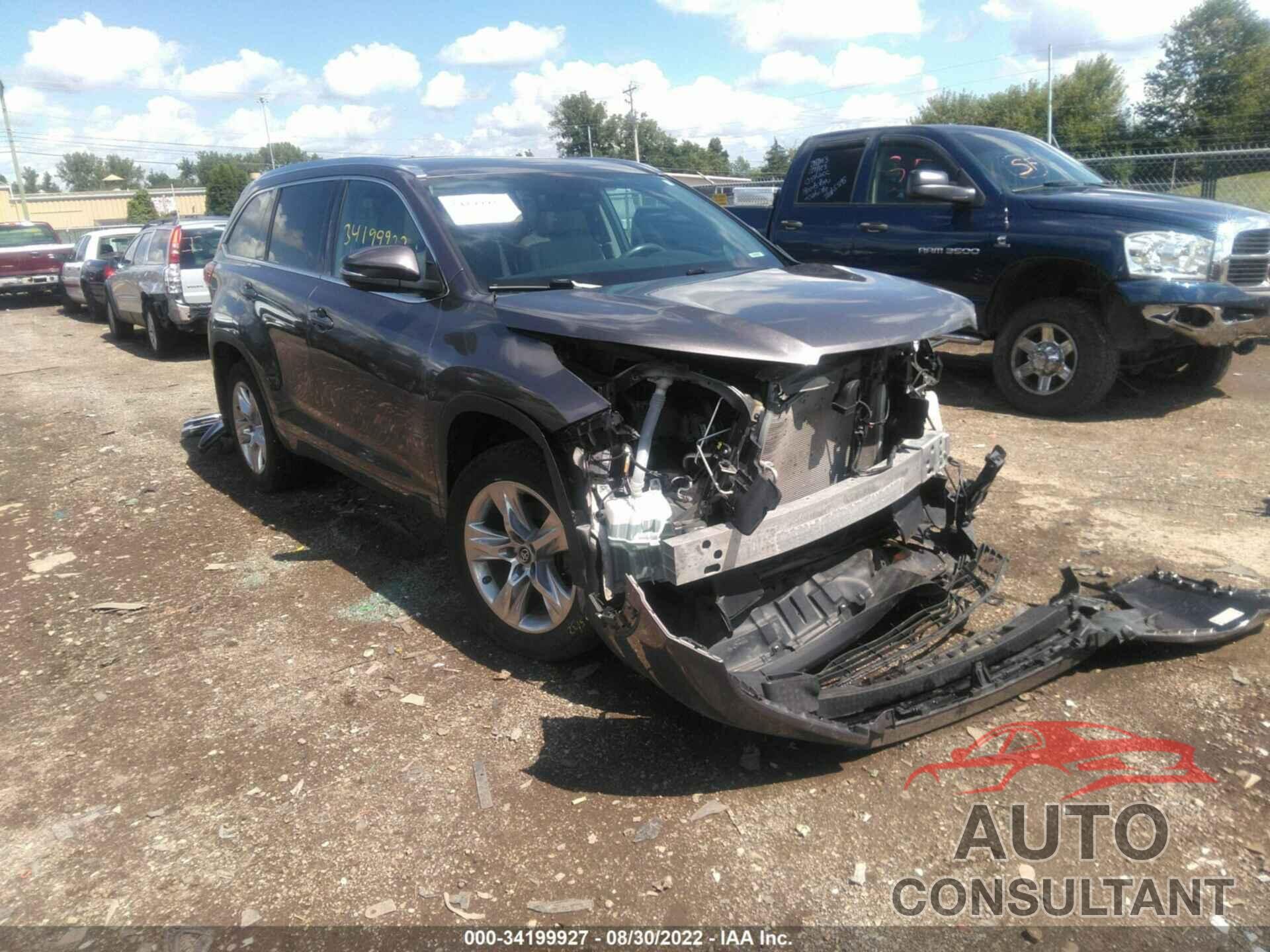TOYOTA HIGHLANDER 2019 - 5TDDZRFH4KS954274