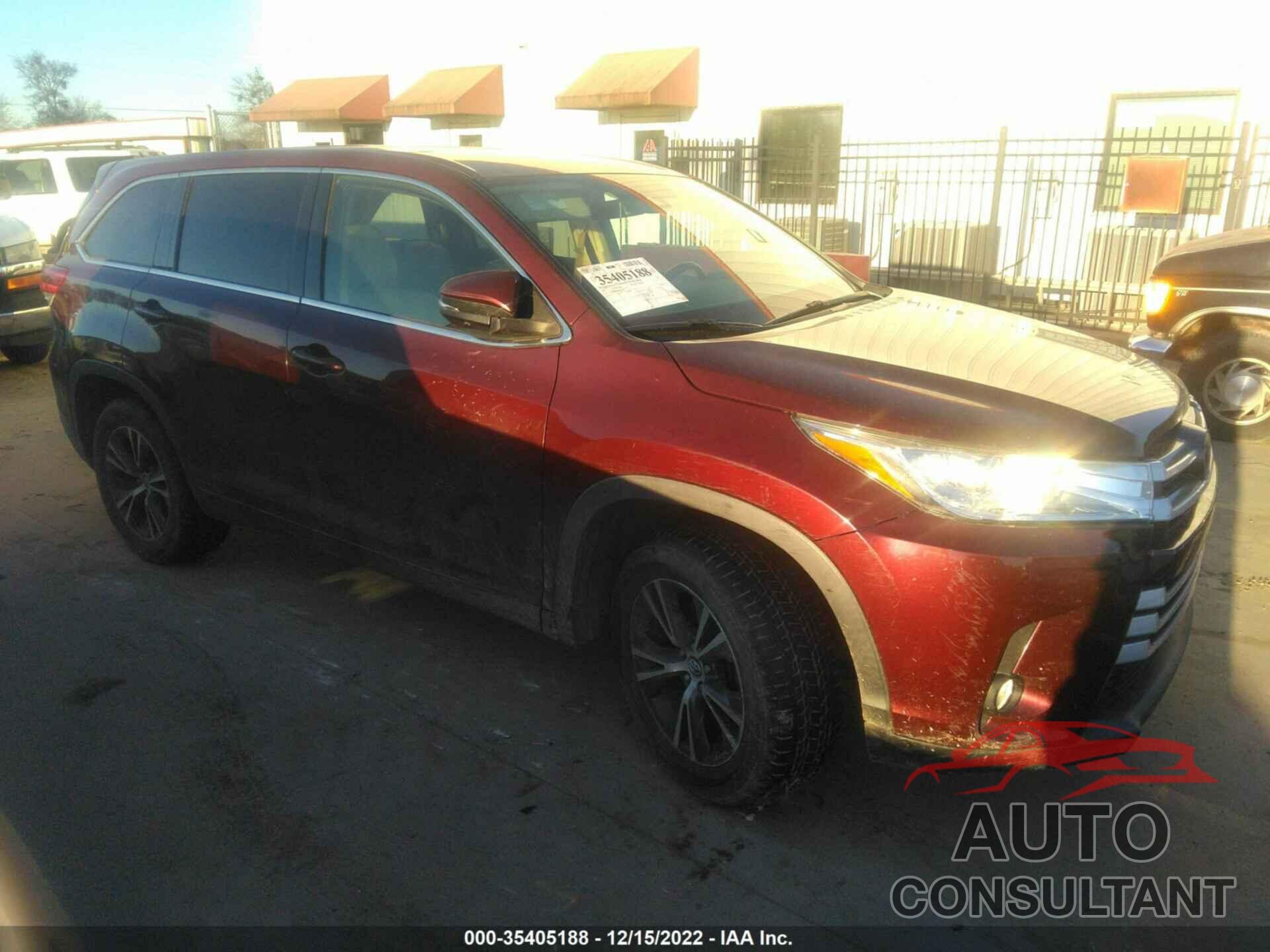 TOYOTA HIGHLANDER 2017 - 5TDZZRFH6HS187610