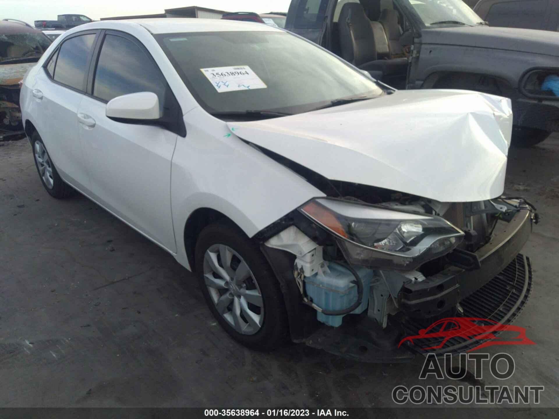 TOYOTA COROLLA 2016 - 5YFBURHE5GP451717