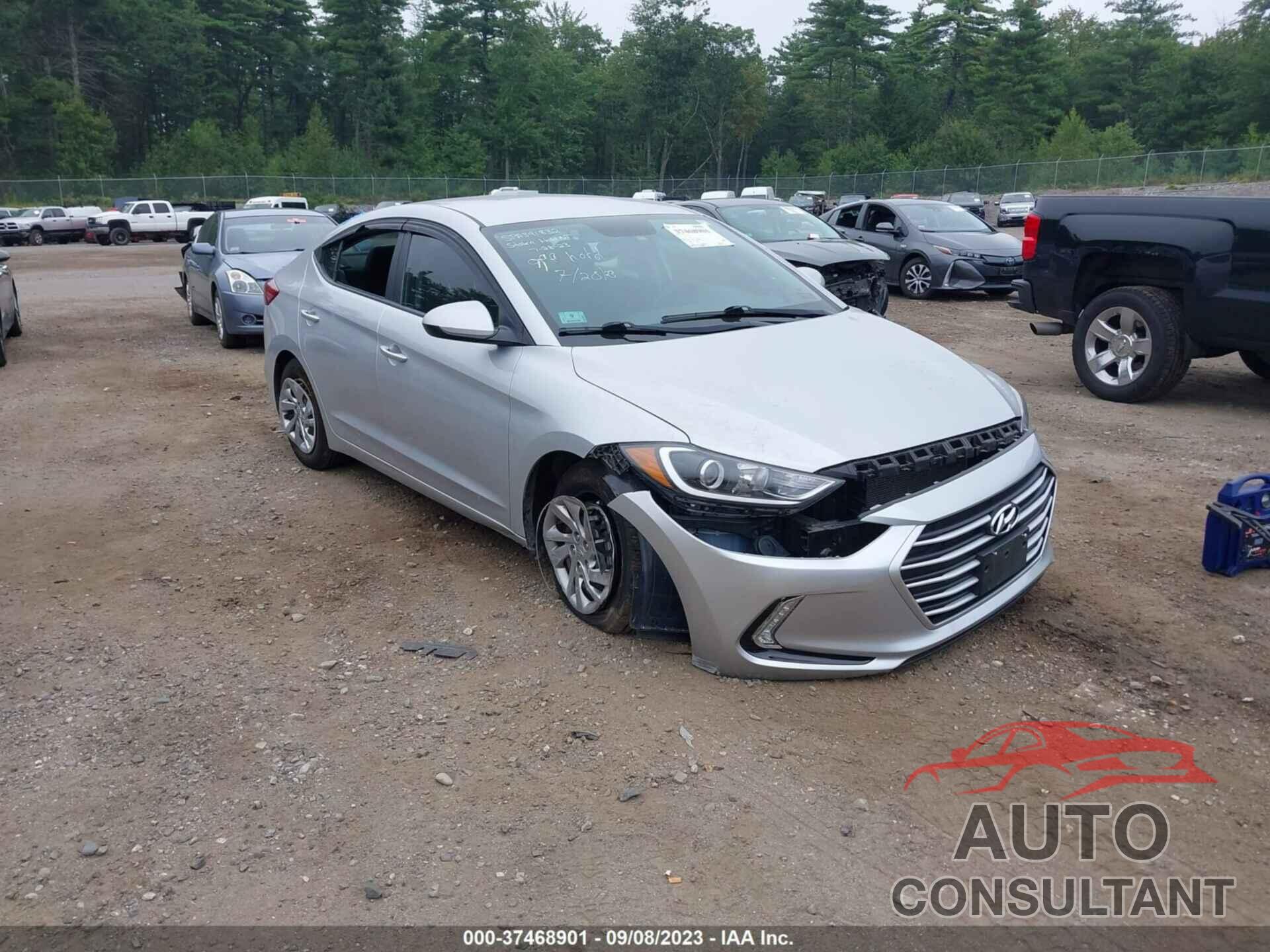 HYUNDAI ELANTRA 2018 - KMHD74LF6JU512291