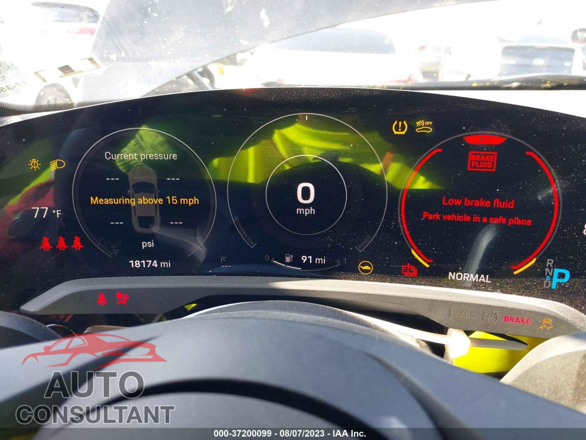 PORSCHE TAYCAN 2021 - WP0AA2Y18MSA13411