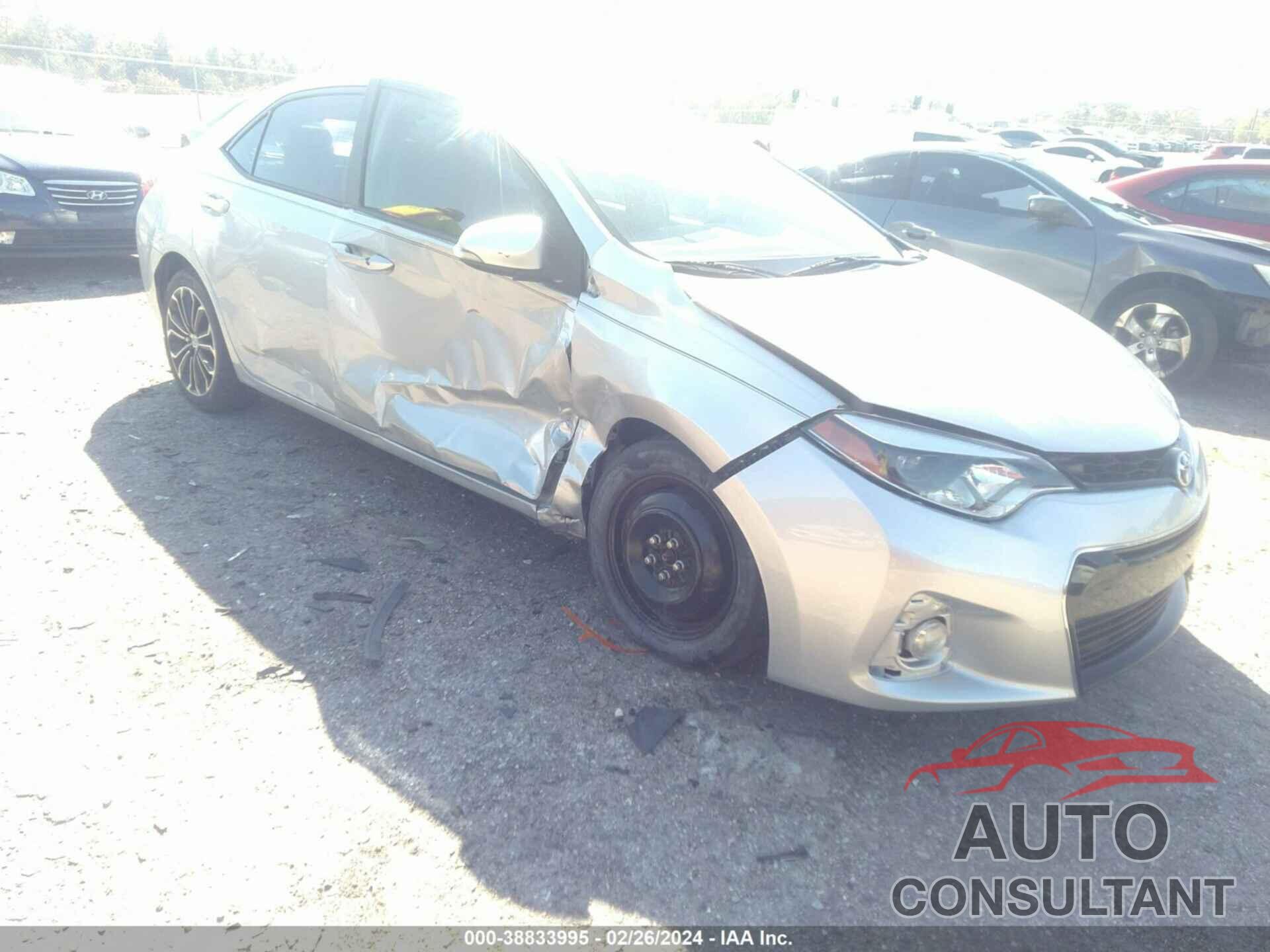 TOYOTA COROLLA 2016 - 2T1BURHE7GC551902