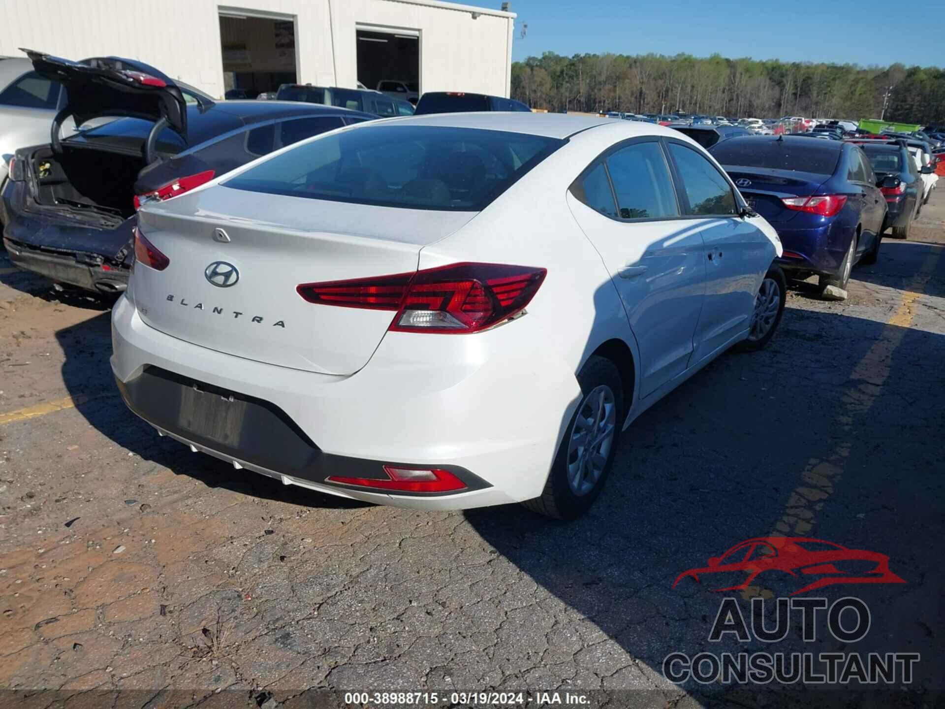 HYUNDAI ELANTRA 2019 - 5NPD74LF3KH424542