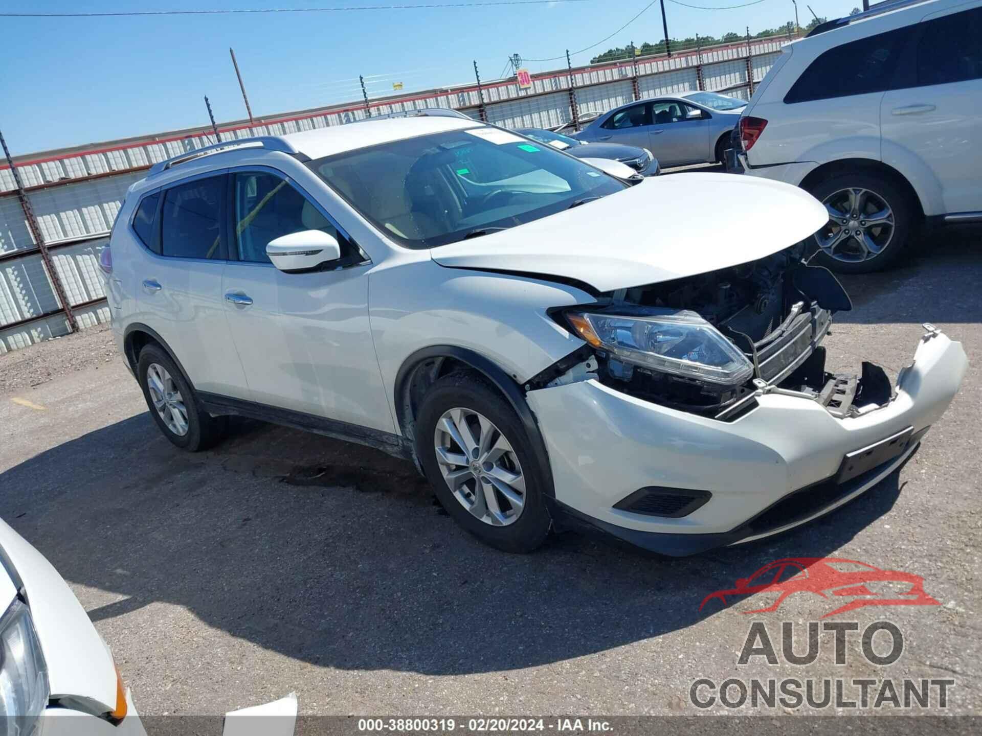 NISSAN ROGUE 2016 - KNMAT2MT2GP681842